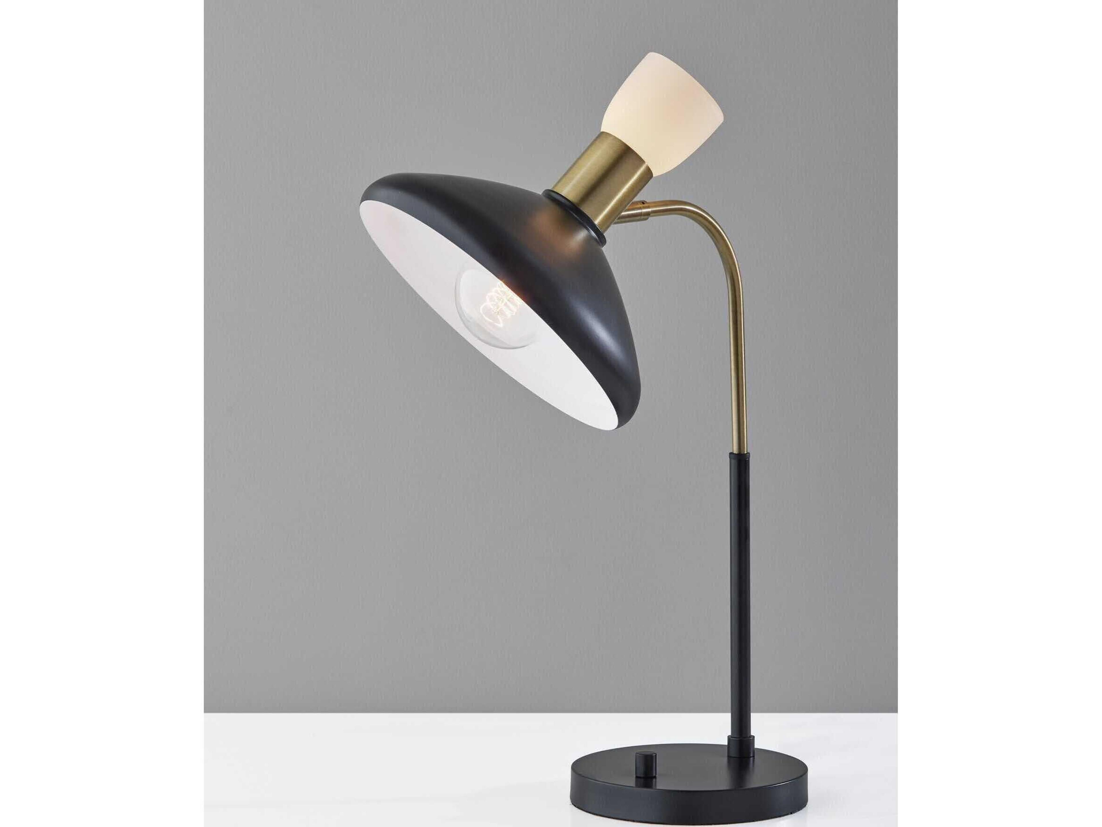 Adesso Patrick Black Brass Desk Lamp