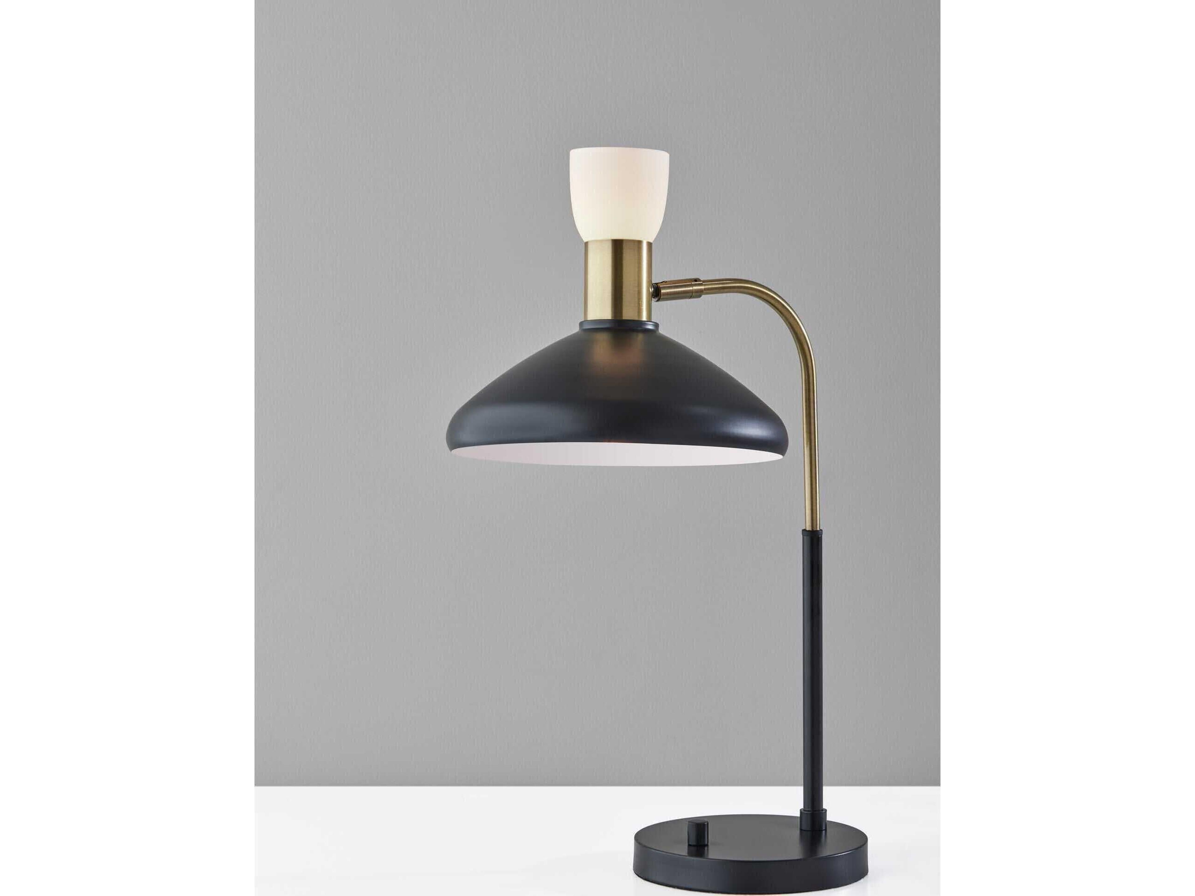 Adesso Patrick Black Brass Desk Lamp