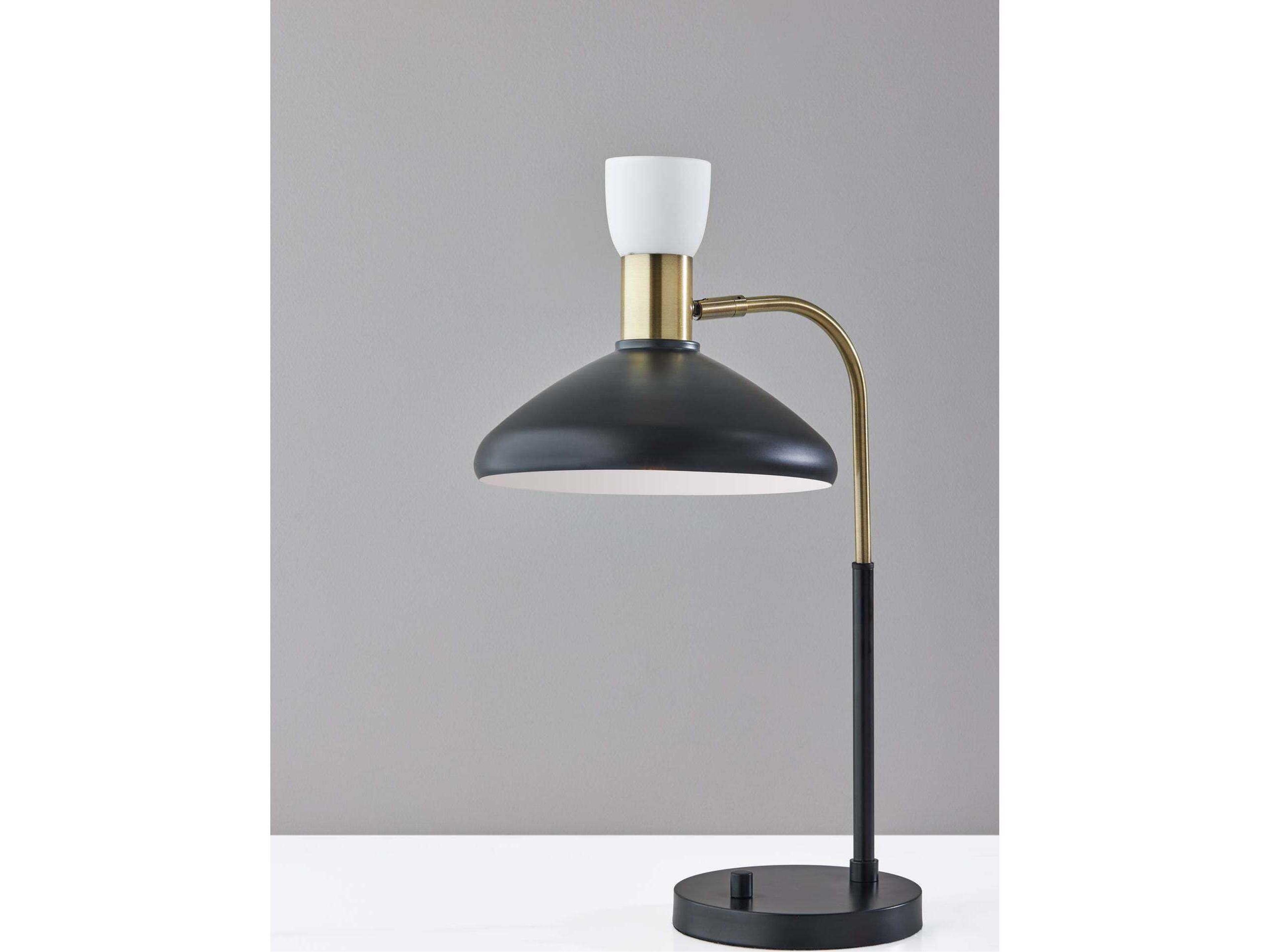 Adesso Patrick Black Brass Desk Lamp
