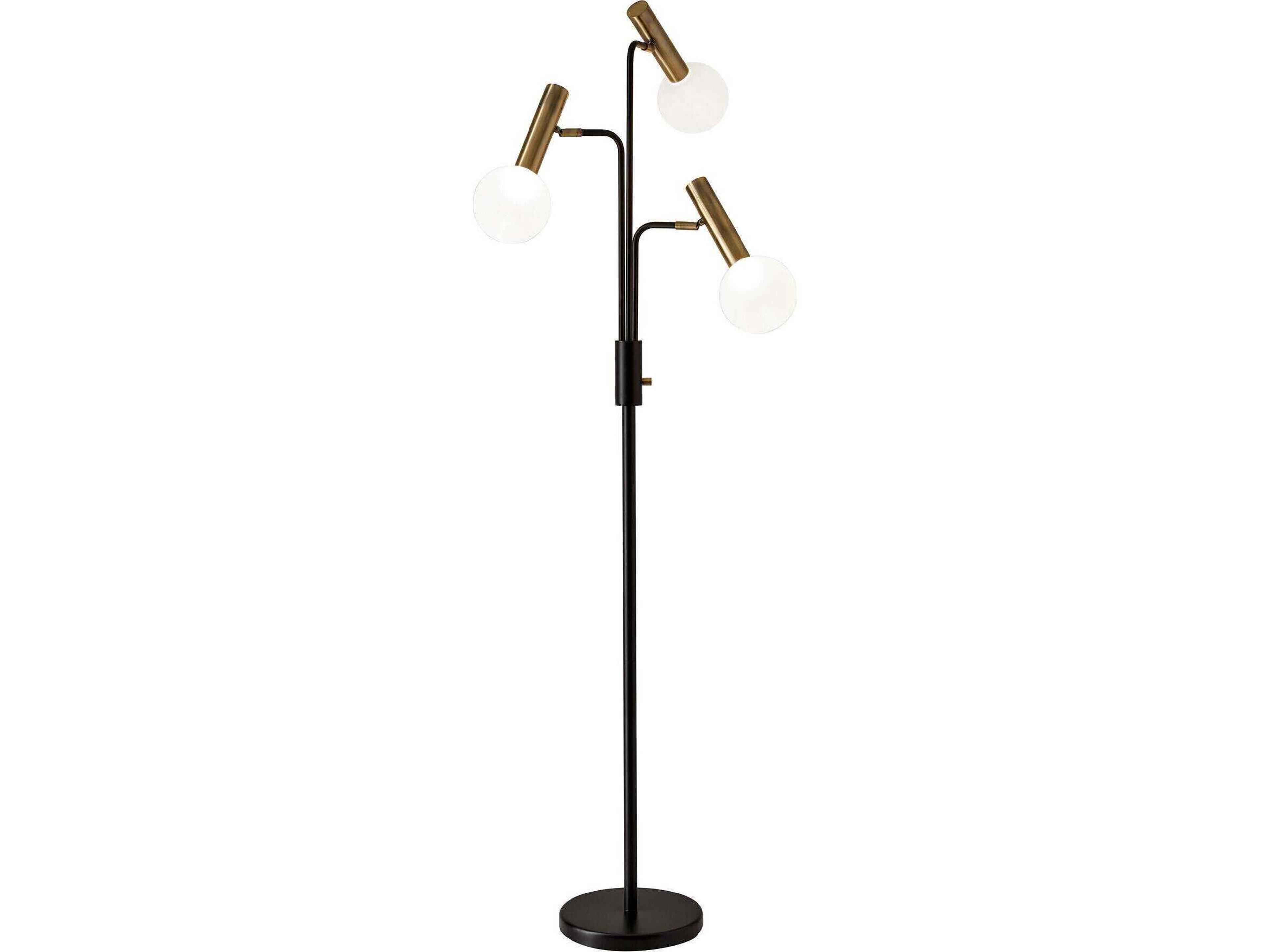 Sinclair LED 3-Arm Floor Lamp with Adjustable Globes