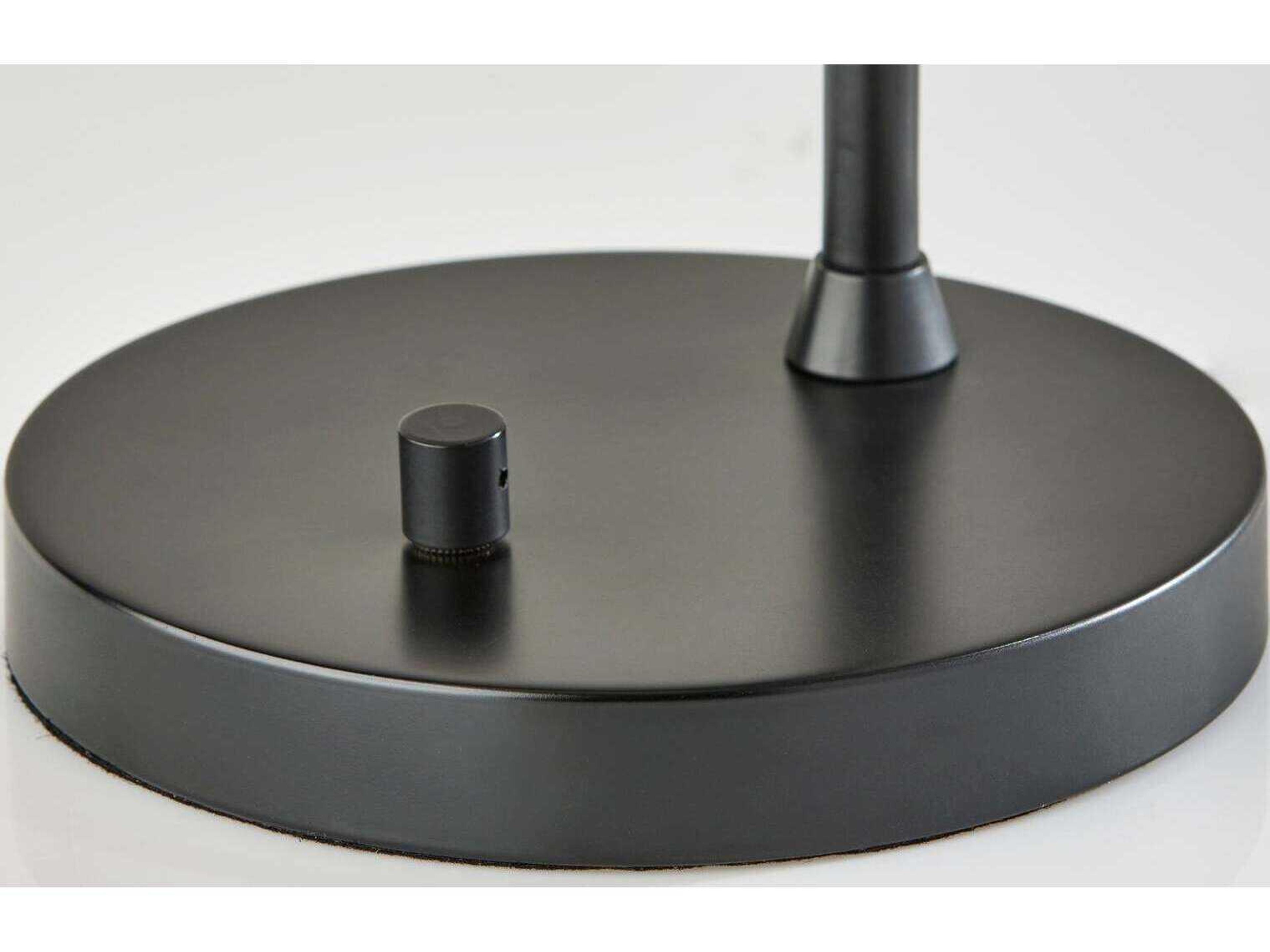 Adesso Nolan Black Beige Ombre Glass Desk Lamp