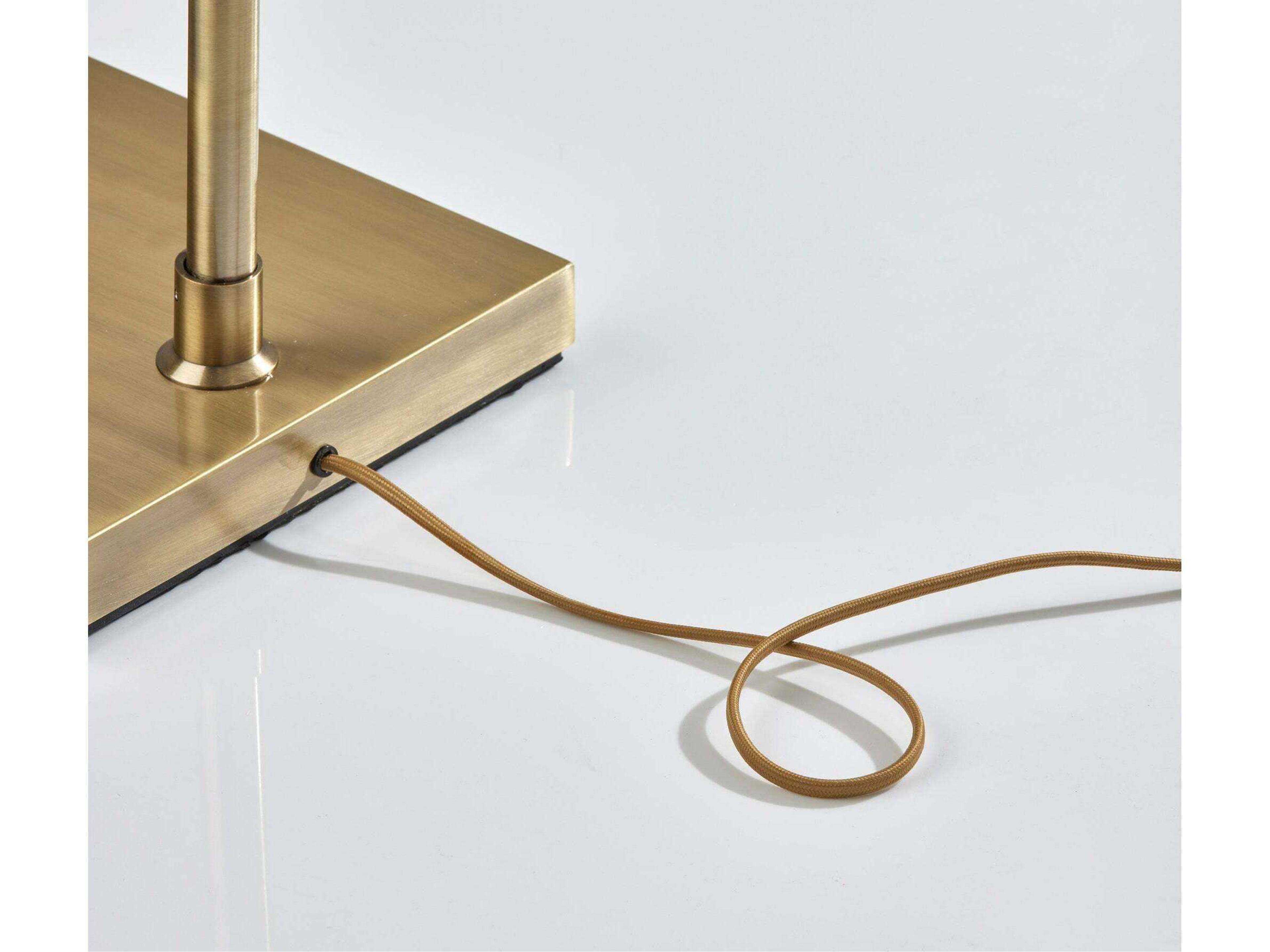 Adesso Sputnik Antique Brass Floor Lamp