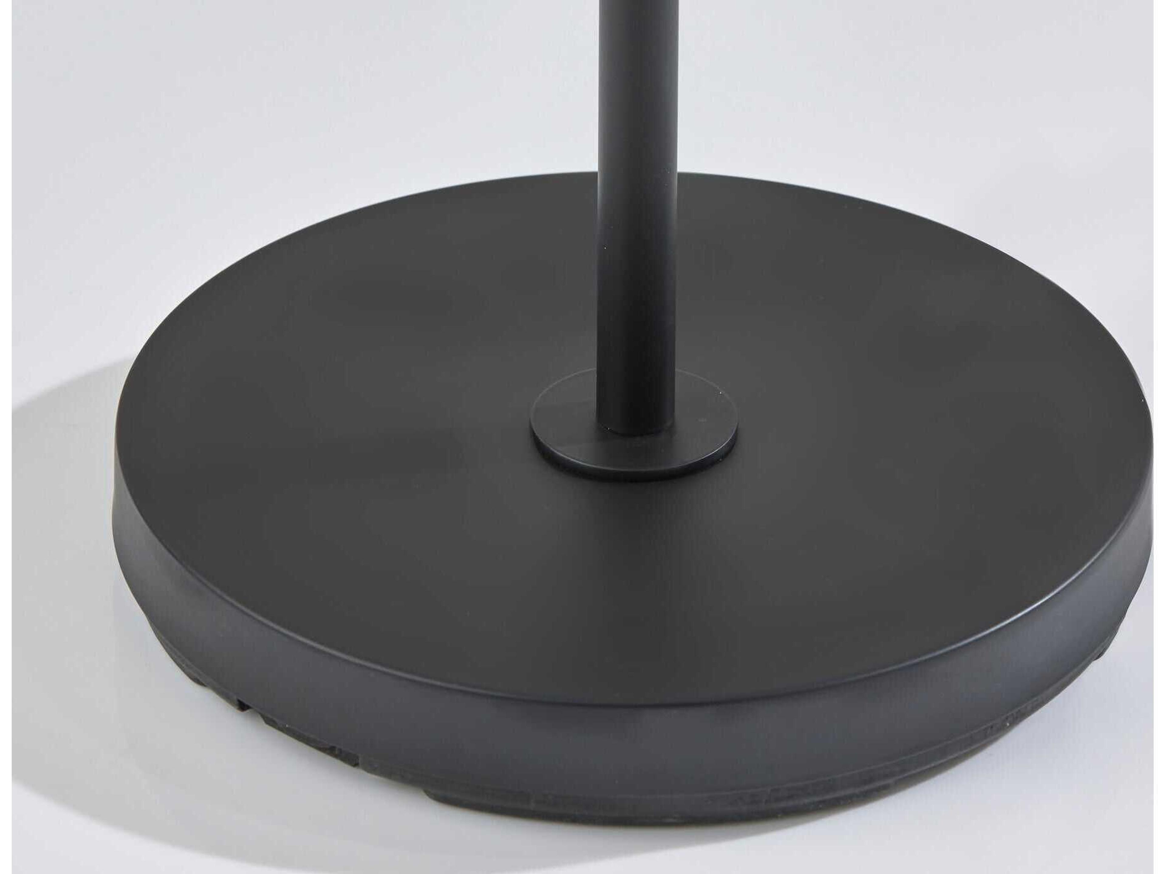 Adesso Everett Natural Black Metal Floor Lamp