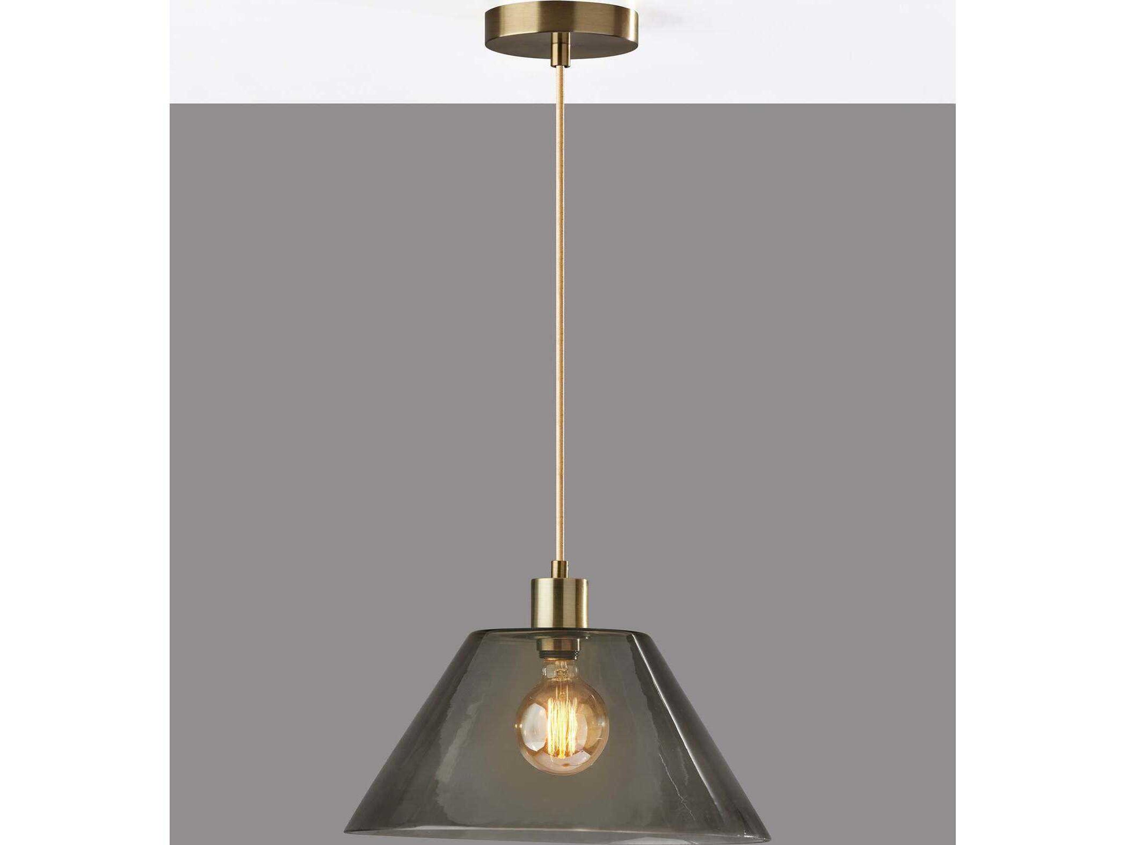 Adesso Zoe Antique Brass Mini Pendant