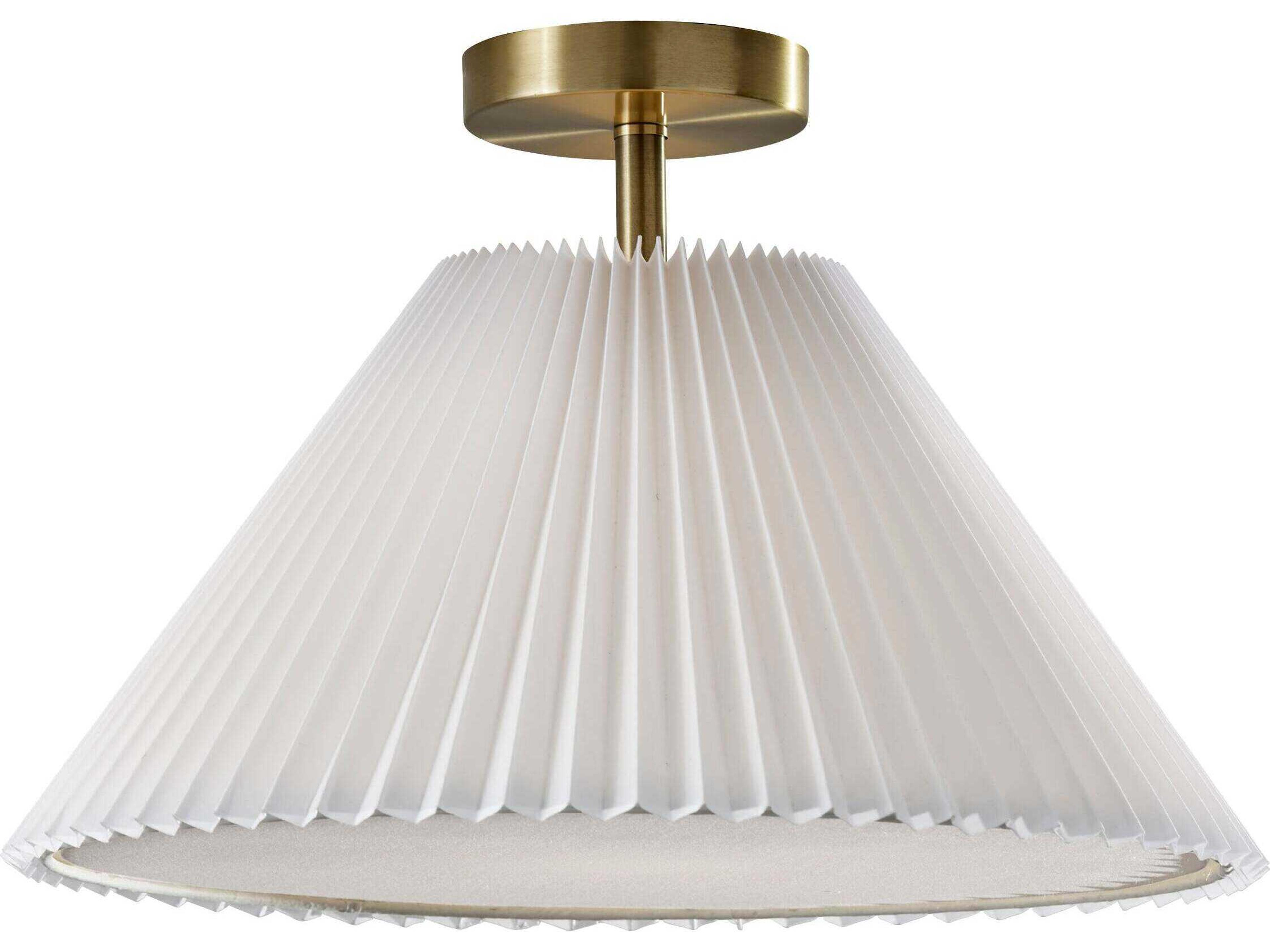 Scarlet Flush Mount Ceiling Light Antique Brass