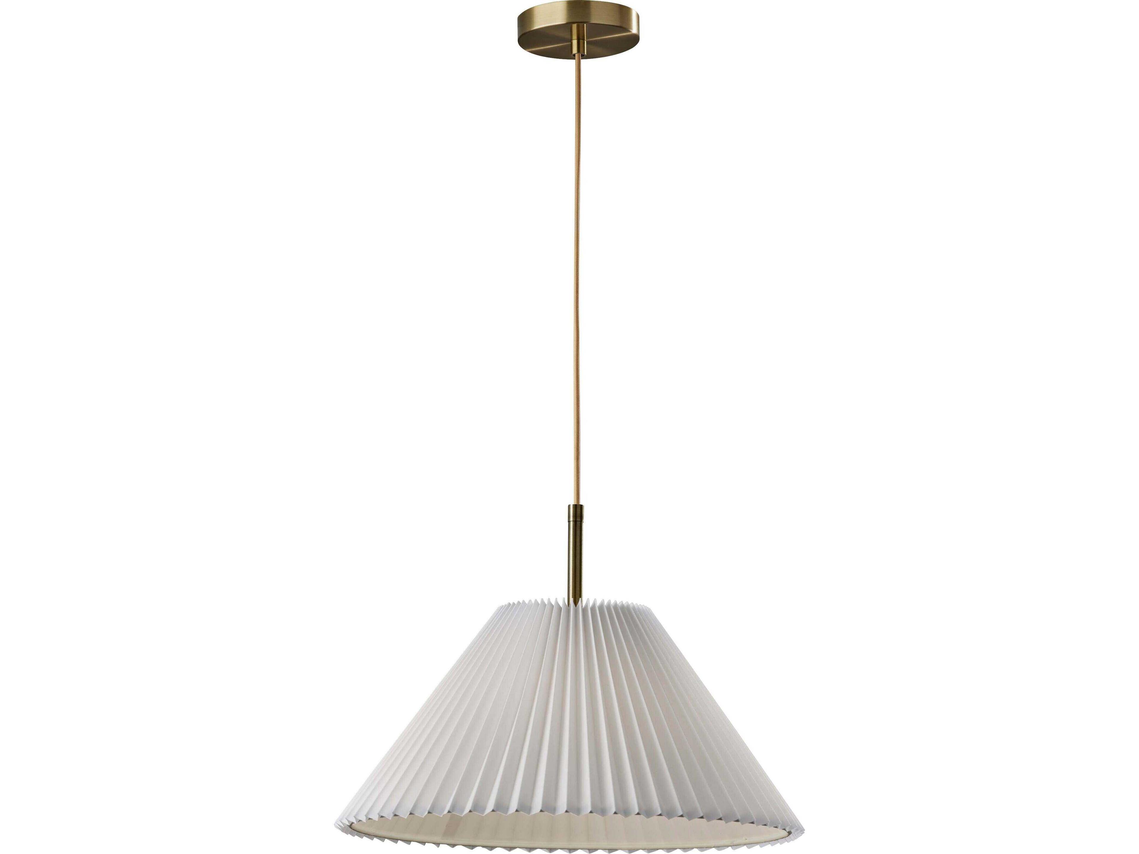 Scarlet Pendant Light in Antique Brass