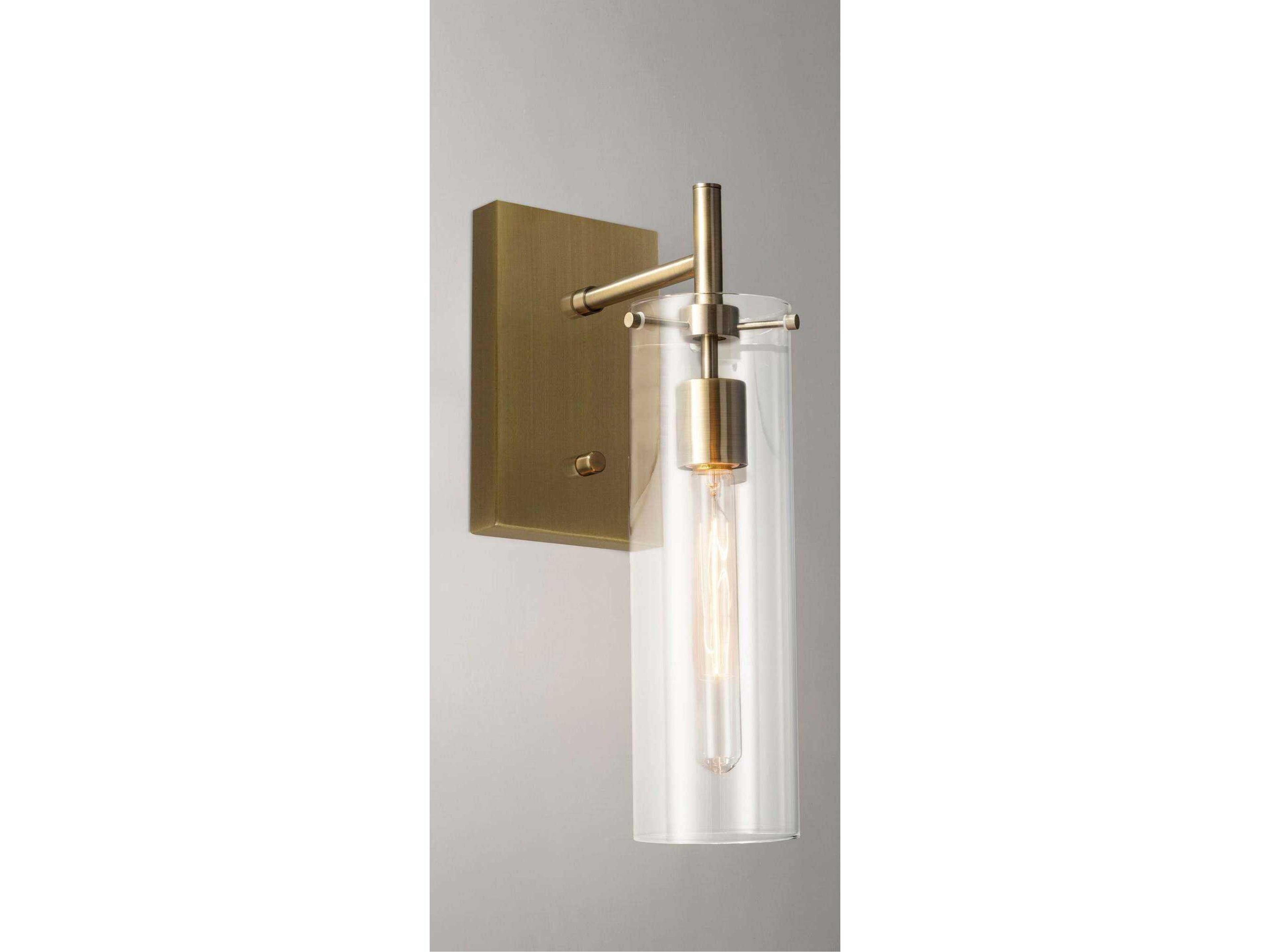 Adesso Dalton Antique Brass Wall Sconce