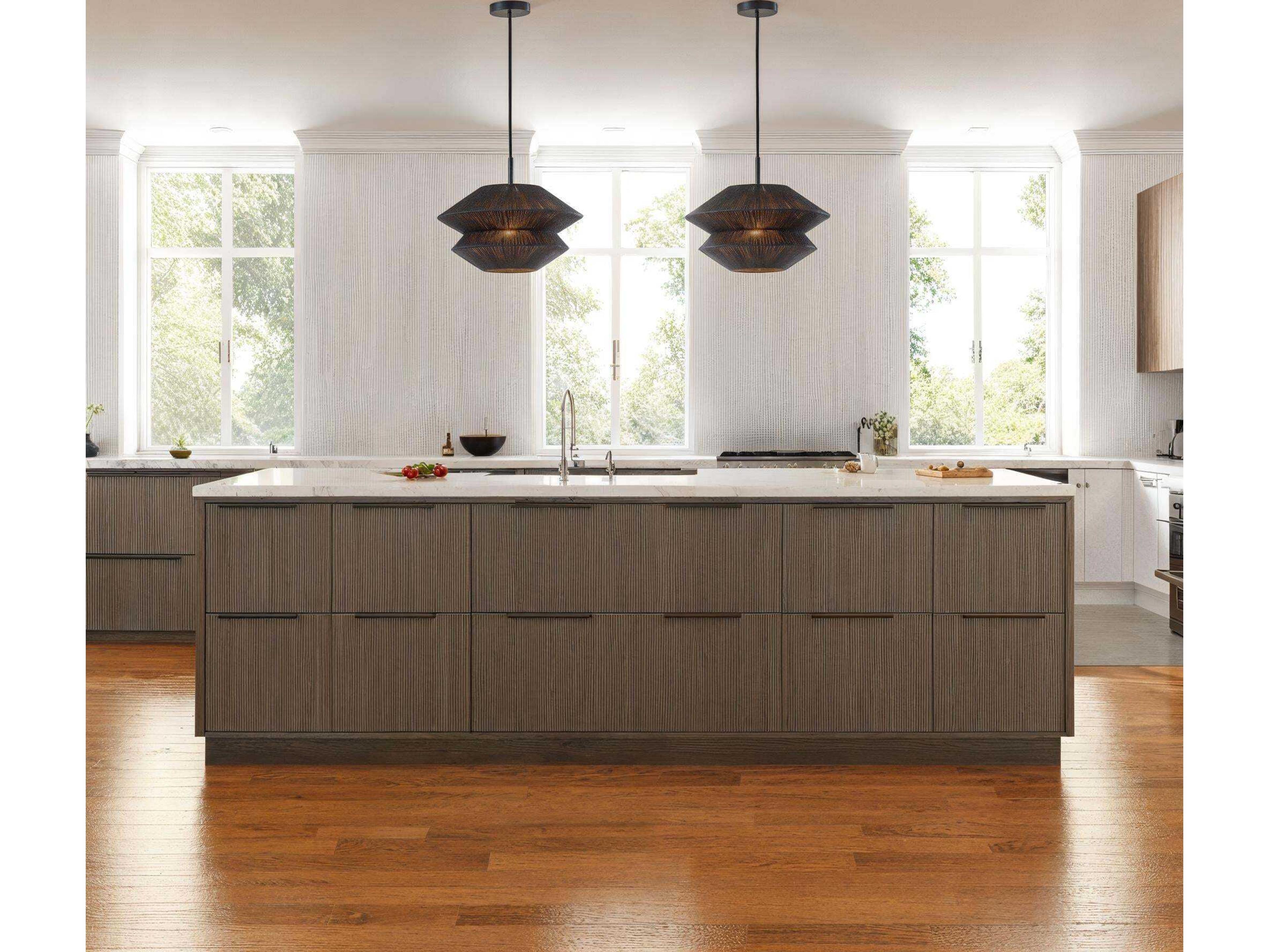 Adesso Gardner Black Geometric Pendant