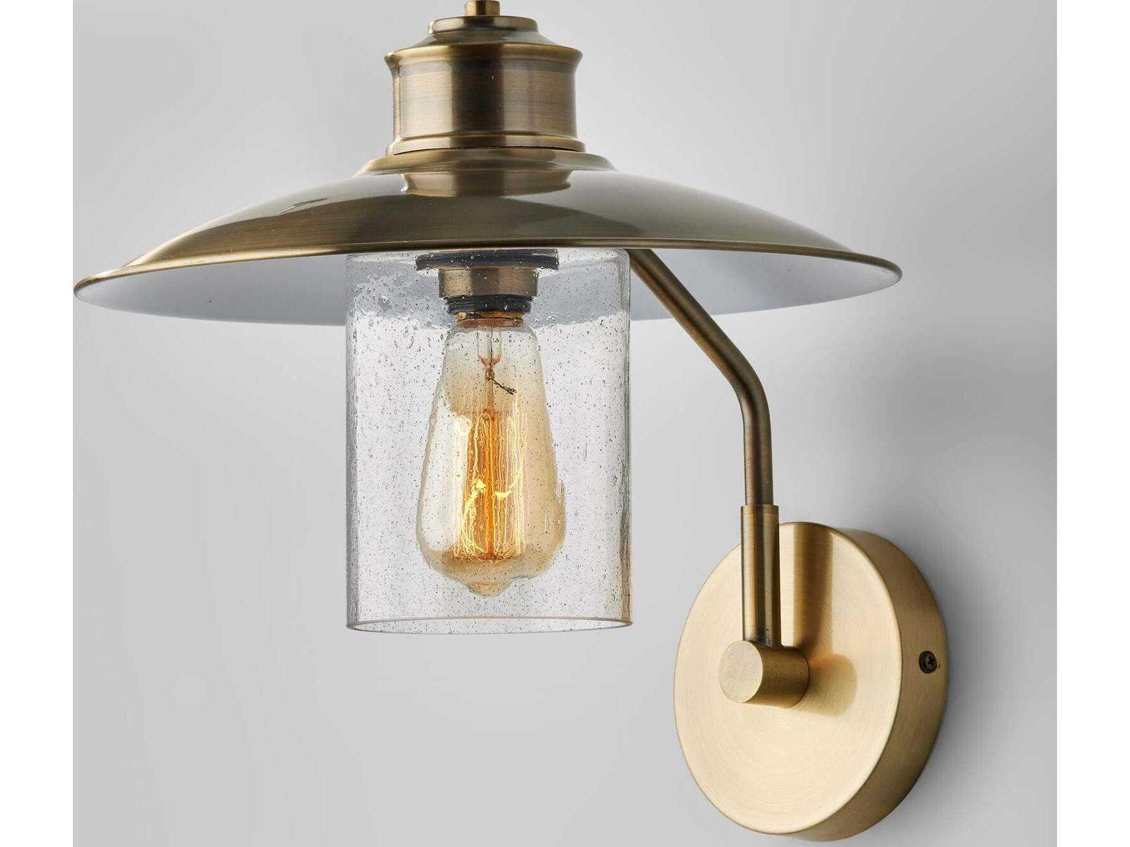 Adesso Kieran Antique Brass Wall Sconce
