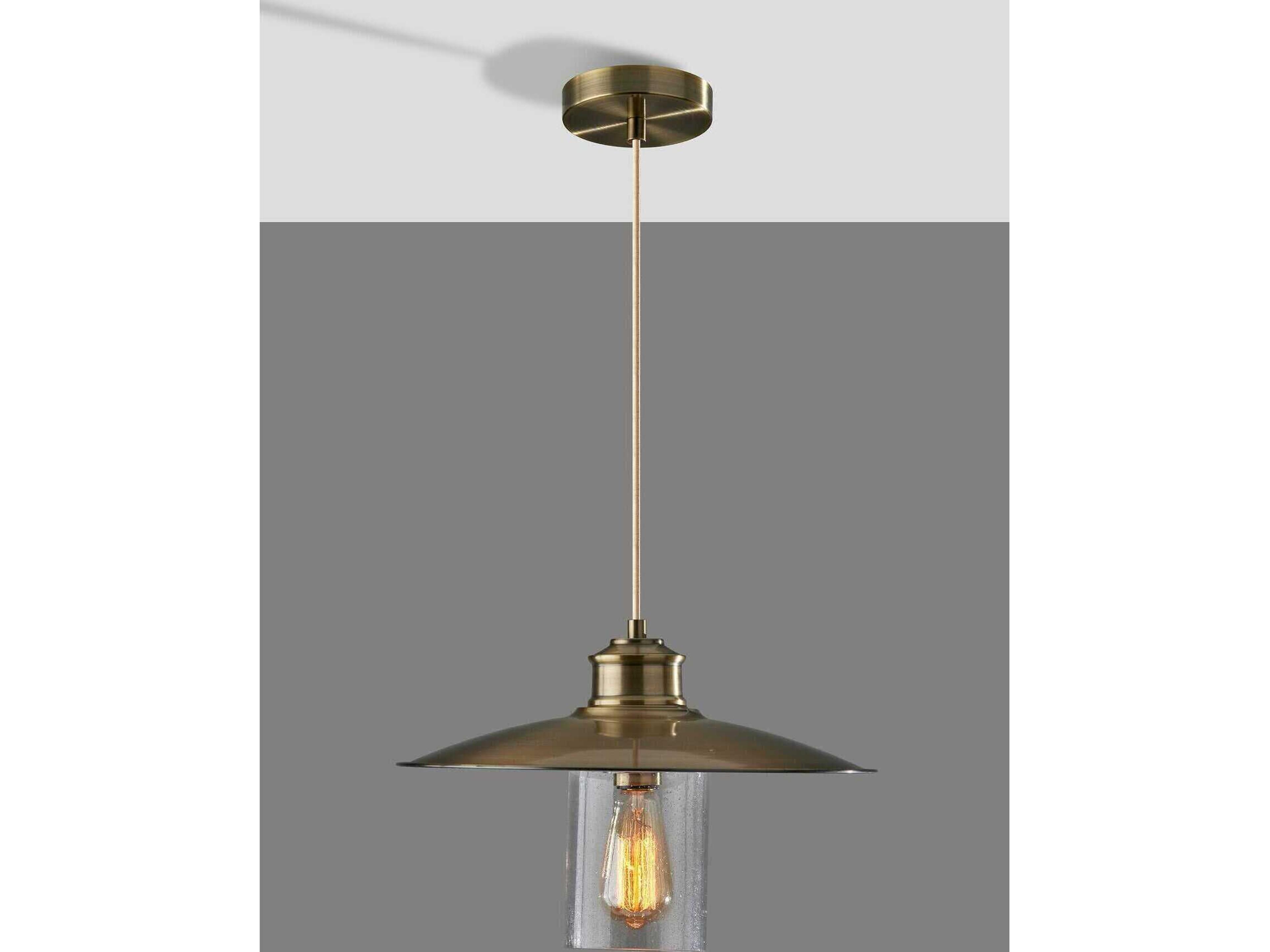 Adesso Kieran Antique Brass Pendant