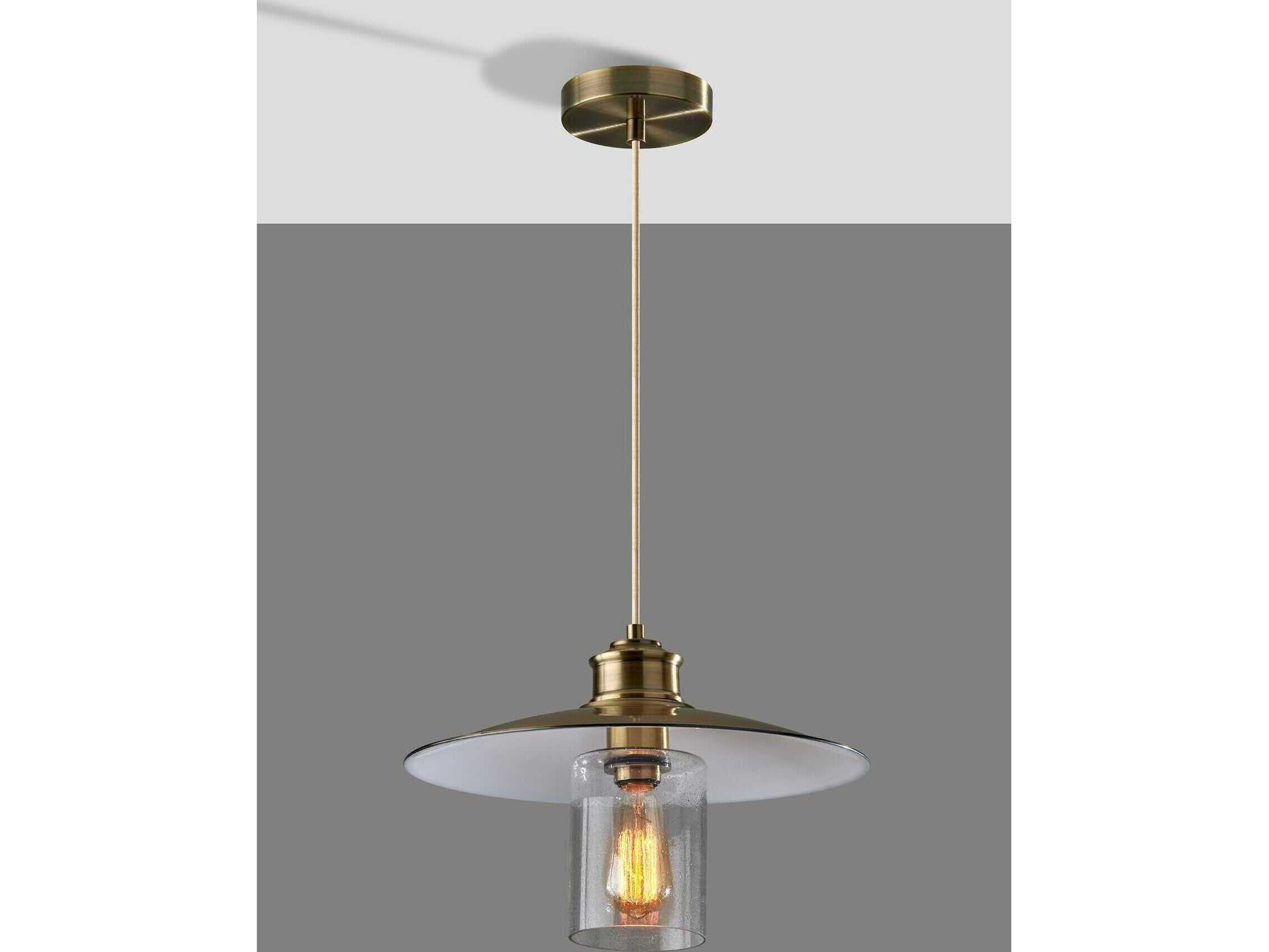 Adesso Kieran Antique Brass Pendant