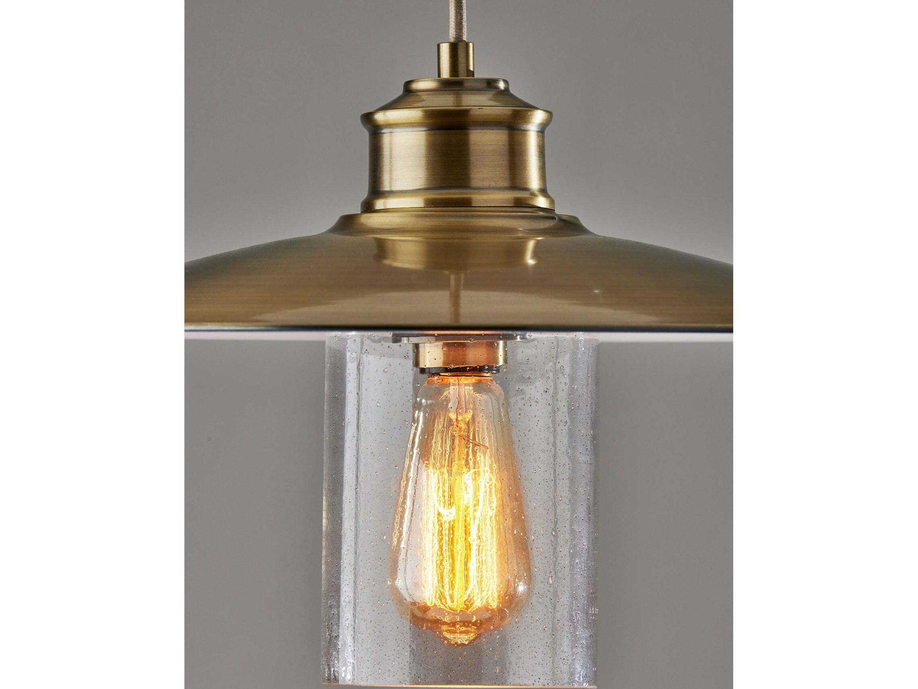 Adesso Kieran Antique Brass Pendant