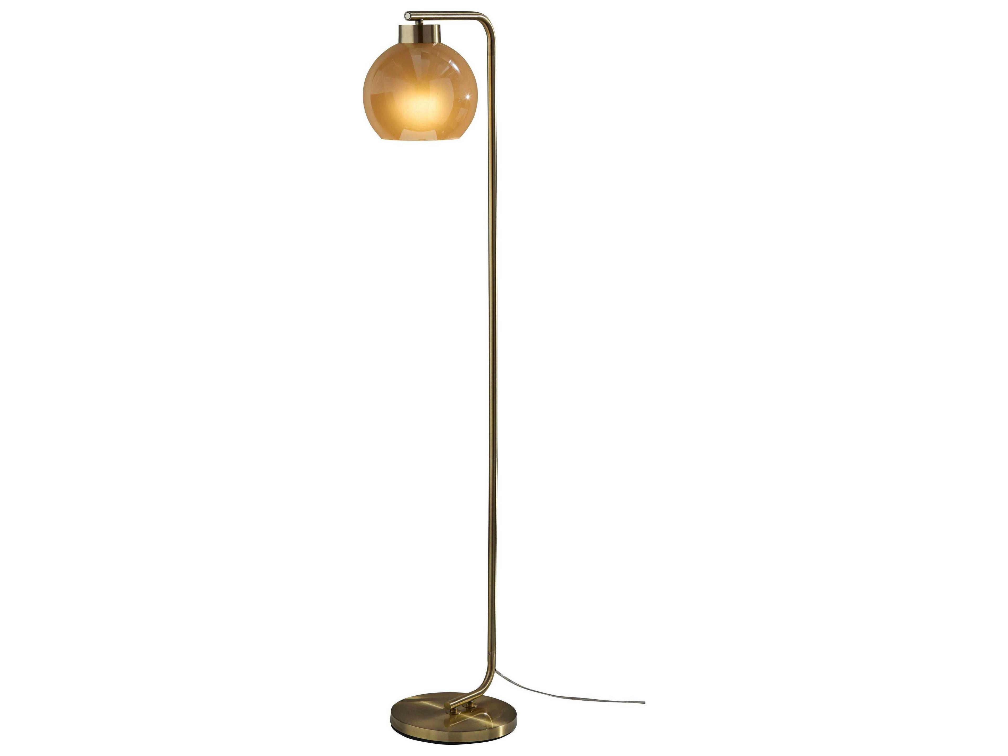 Atticus Floor Lamp in Antique Brass