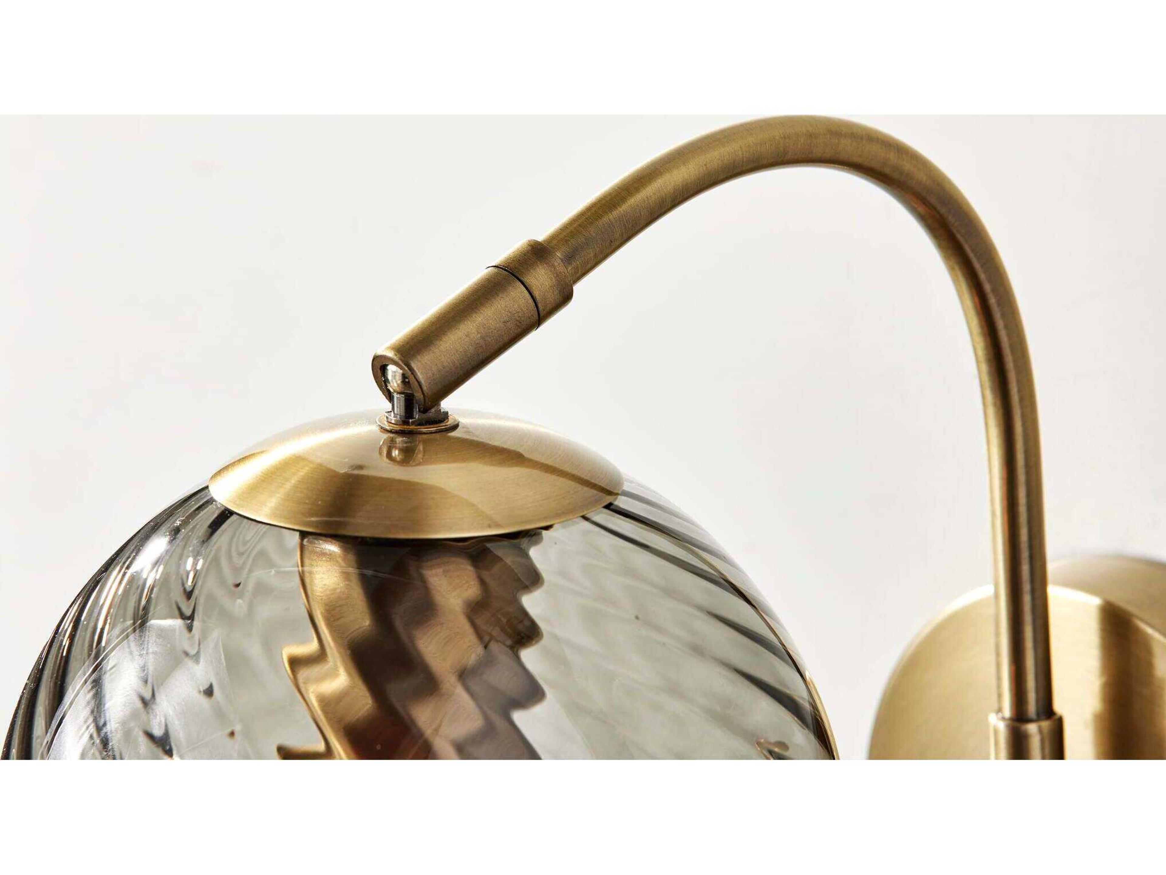 Adesso Camden Antique Brass Wall Sconce