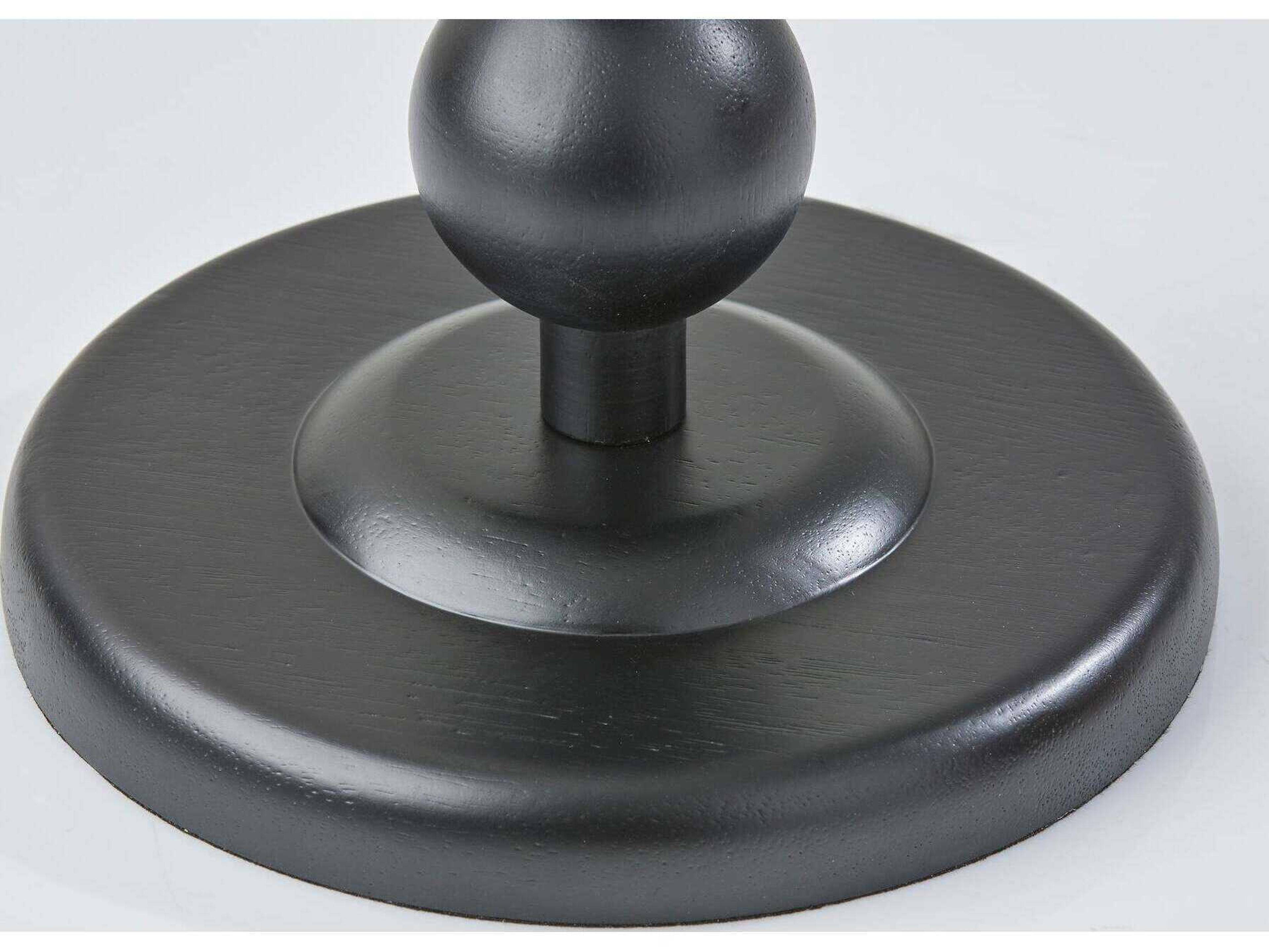 Adesso Orchard Black Cream Linen Fabric Floor Lamp