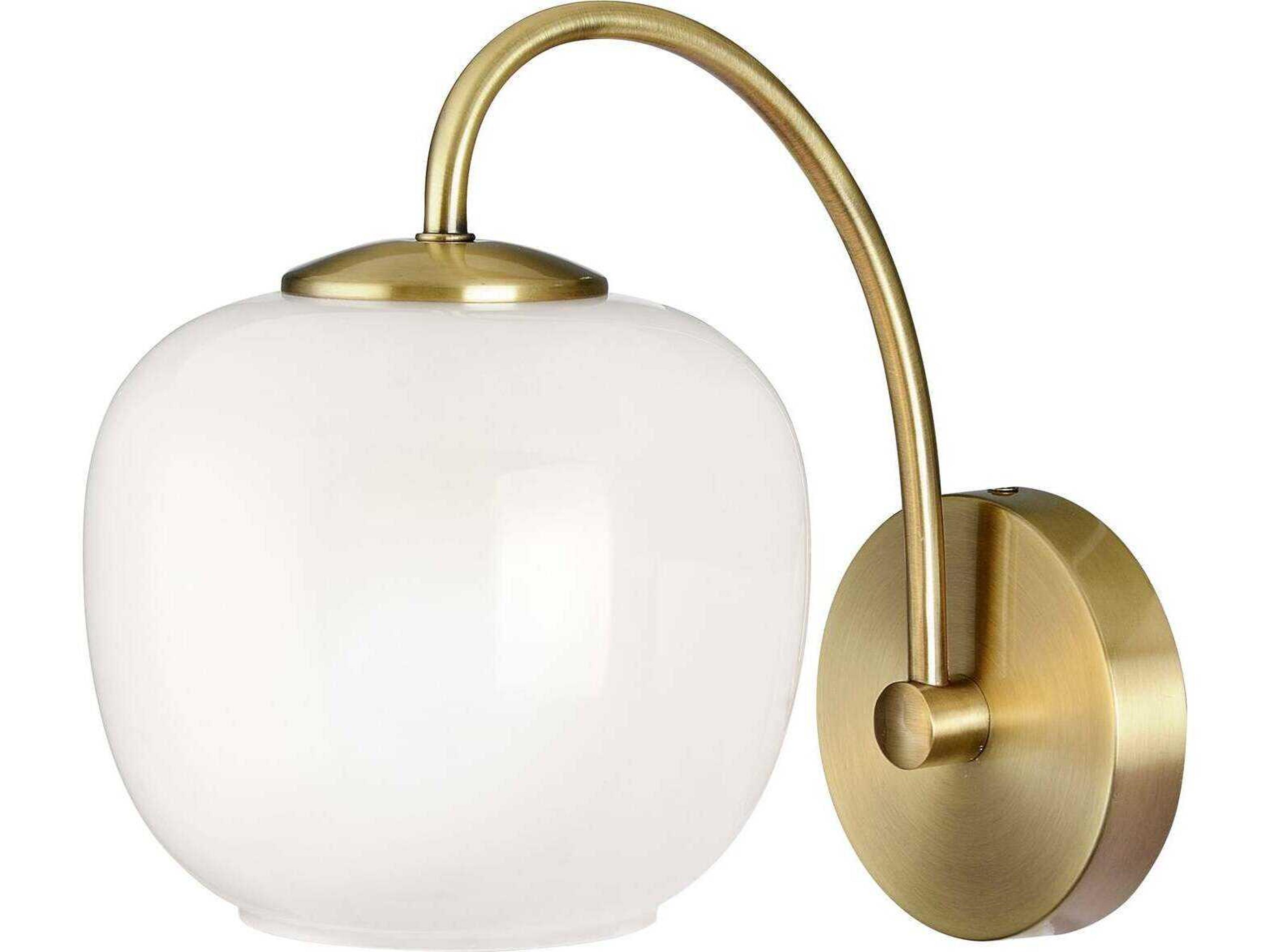 Adesso Magnolia Antique Brass Wall Sconce