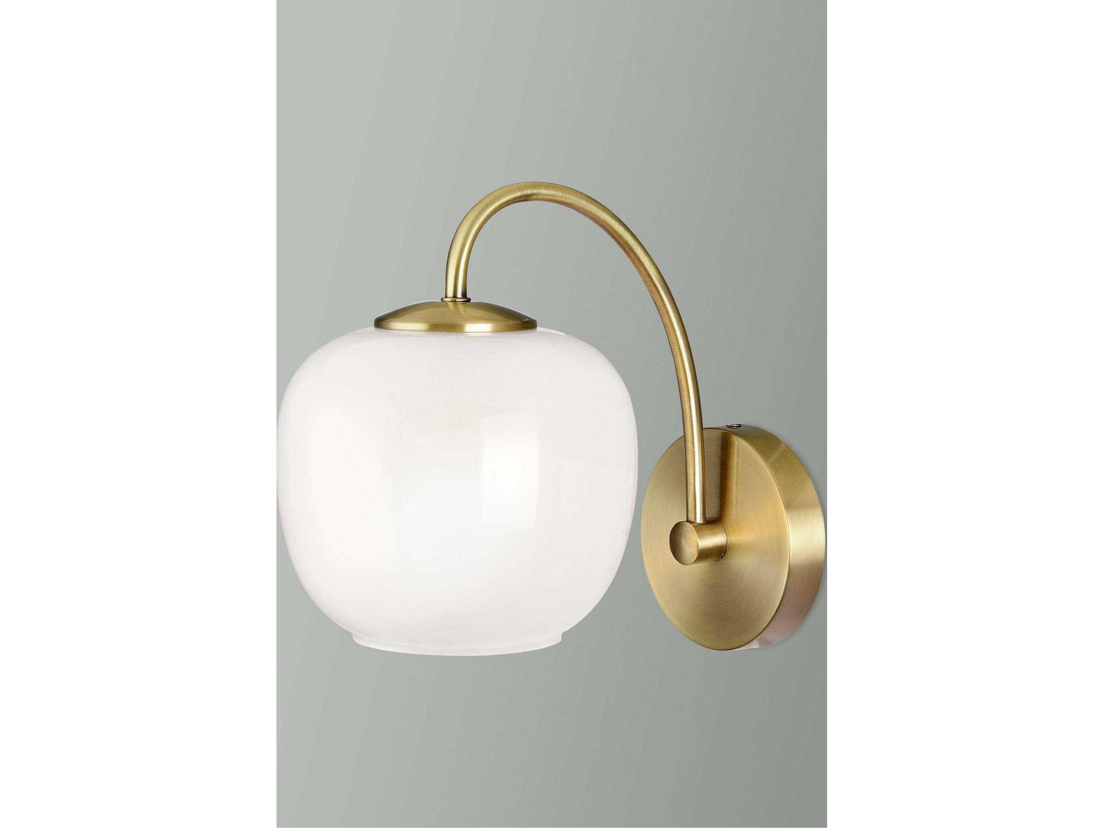 Adesso Magnolia Antique Brass Wall Sconce
