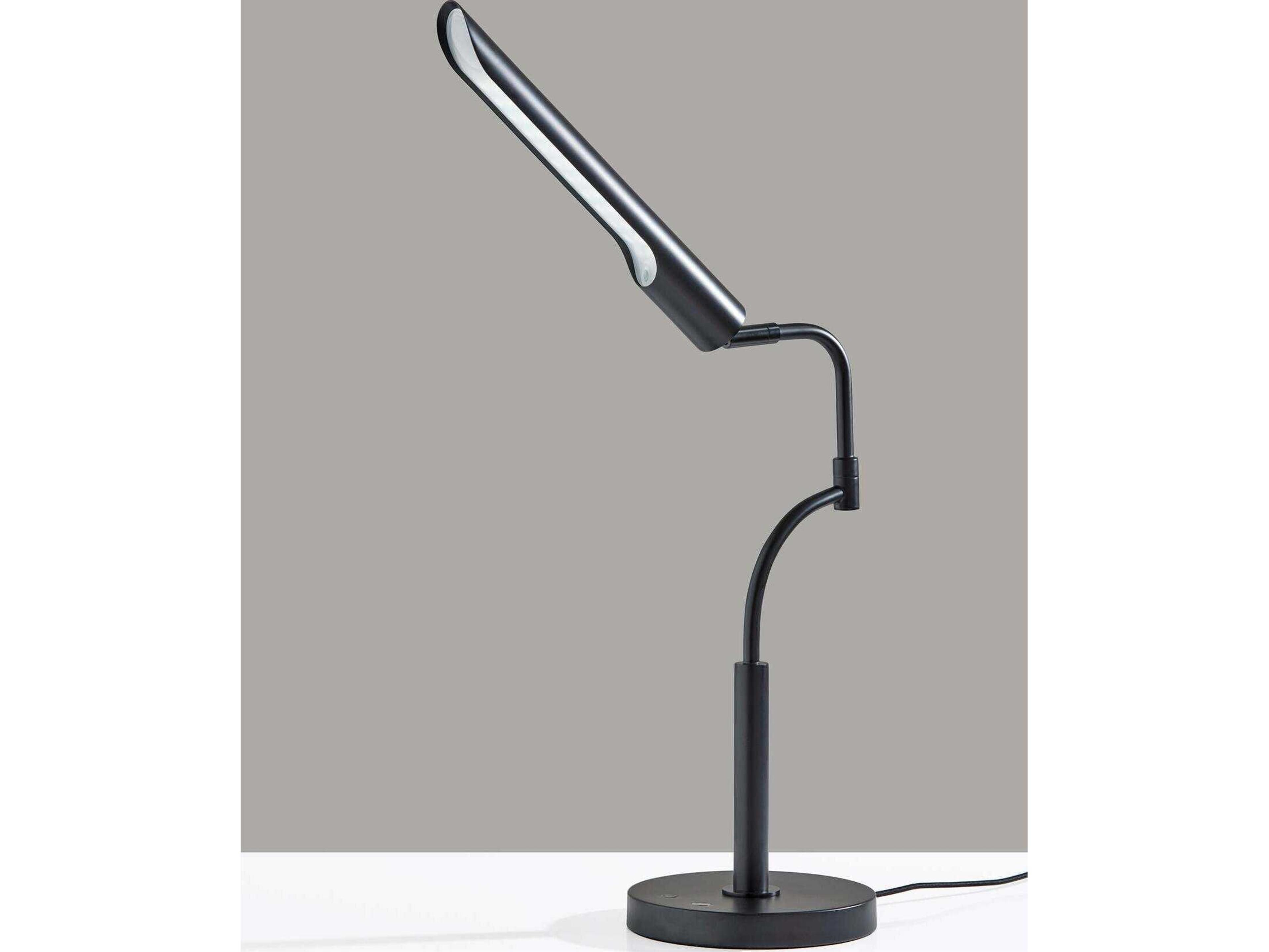 Adesso Zane Black Desk Lamp