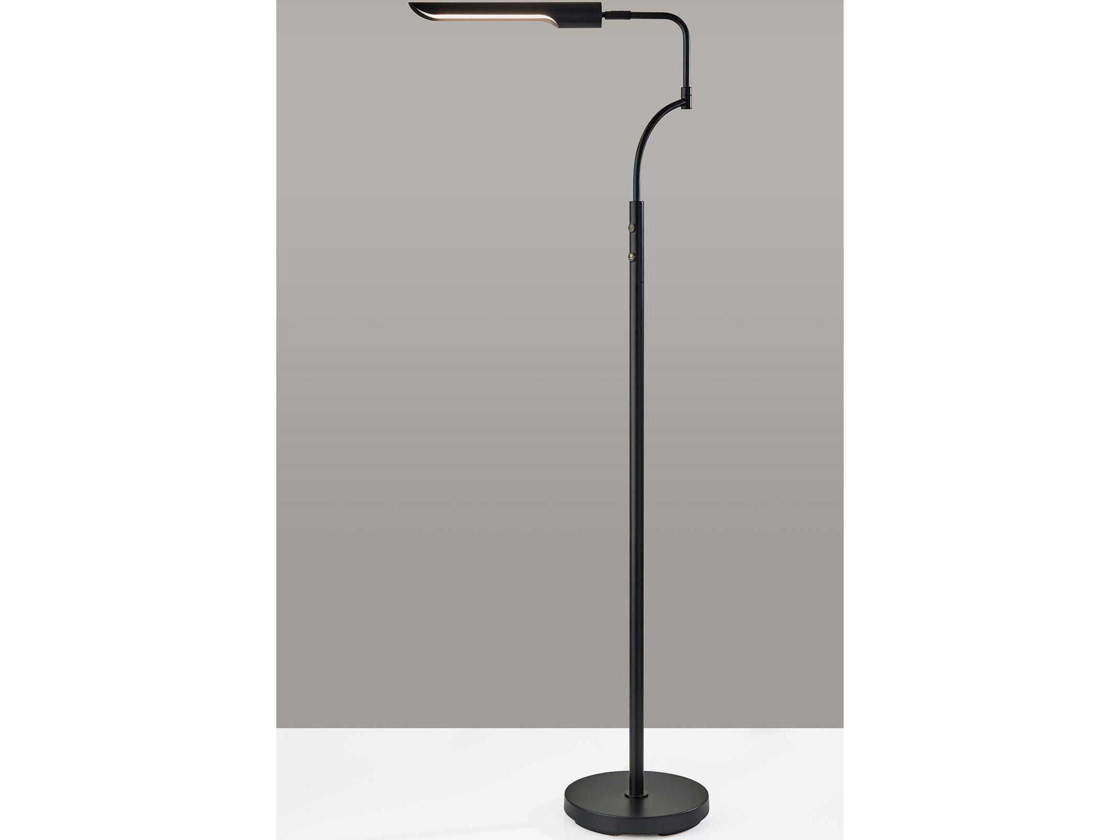 Adesso Zane Black Floor Lamp