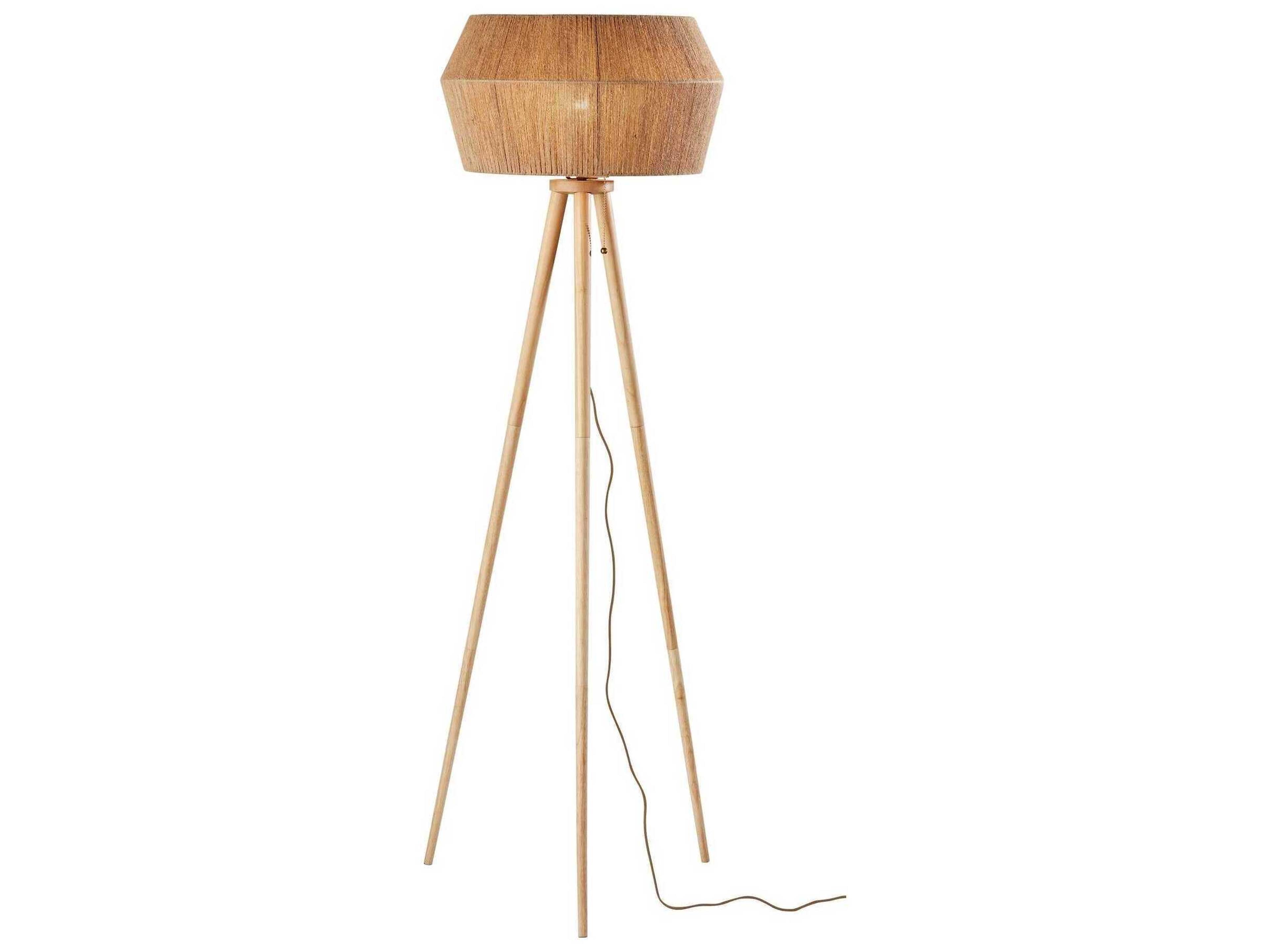 Adesso Montana Natural Brown Floor Lamp