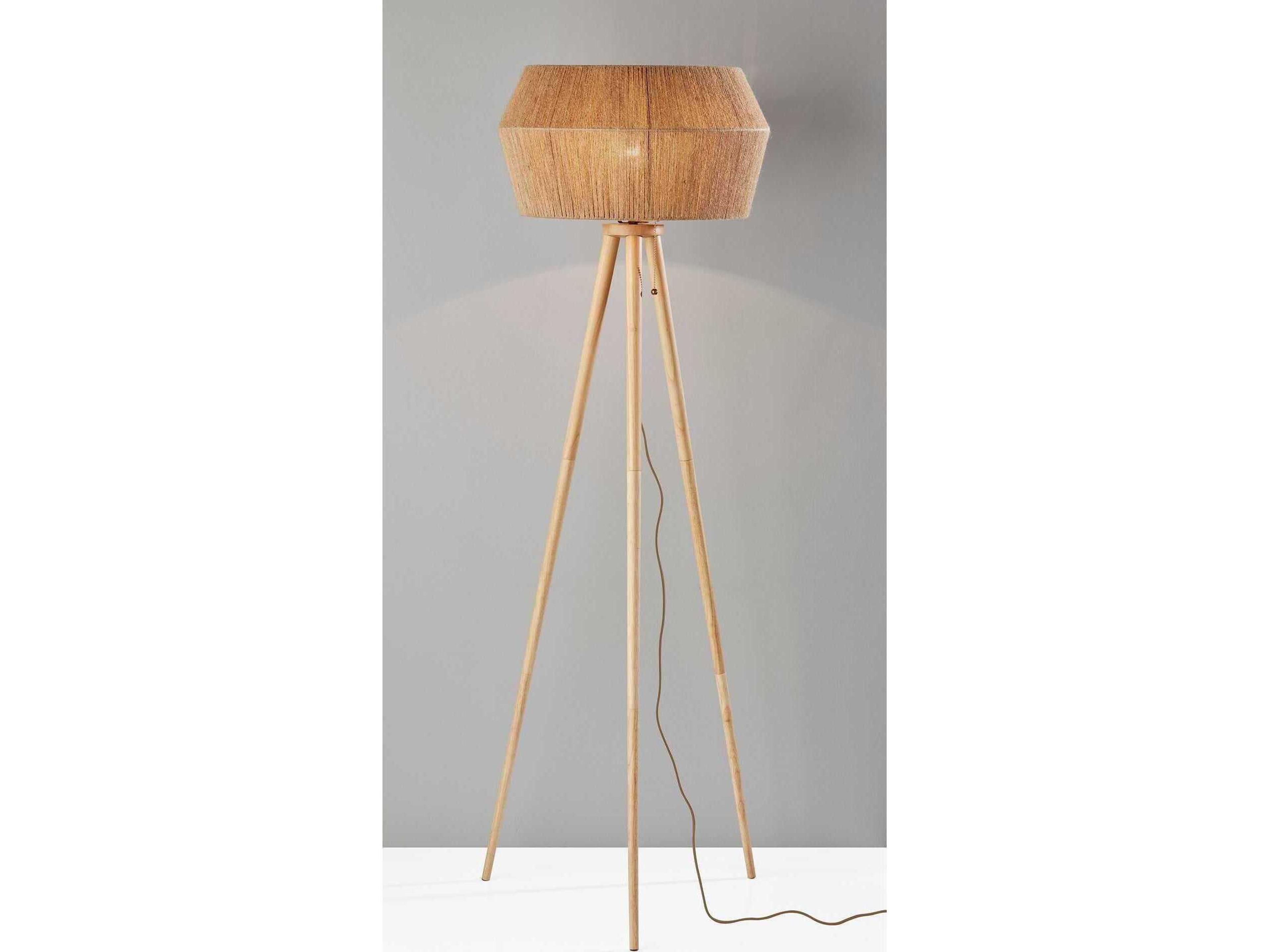 Adesso Montana Natural Brown Floor Lamp