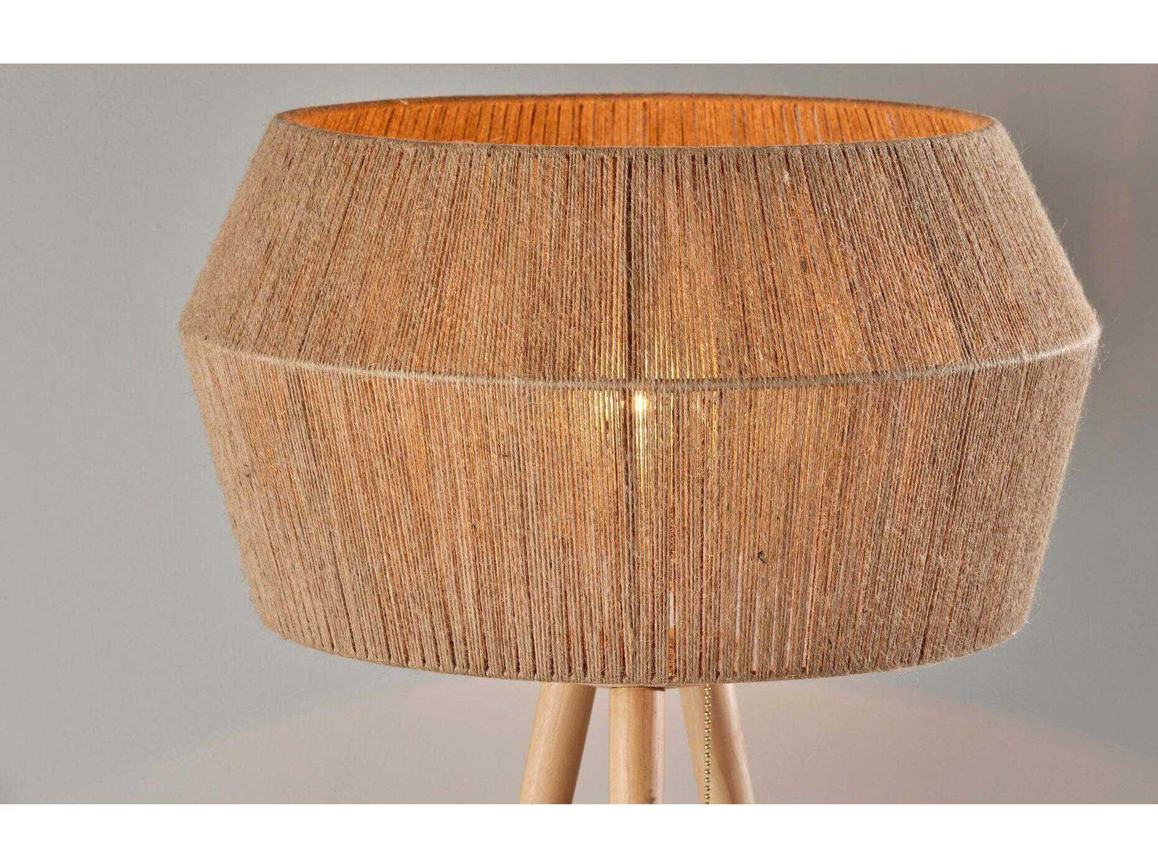 Adesso Montana Natural Brown Floor Lamp