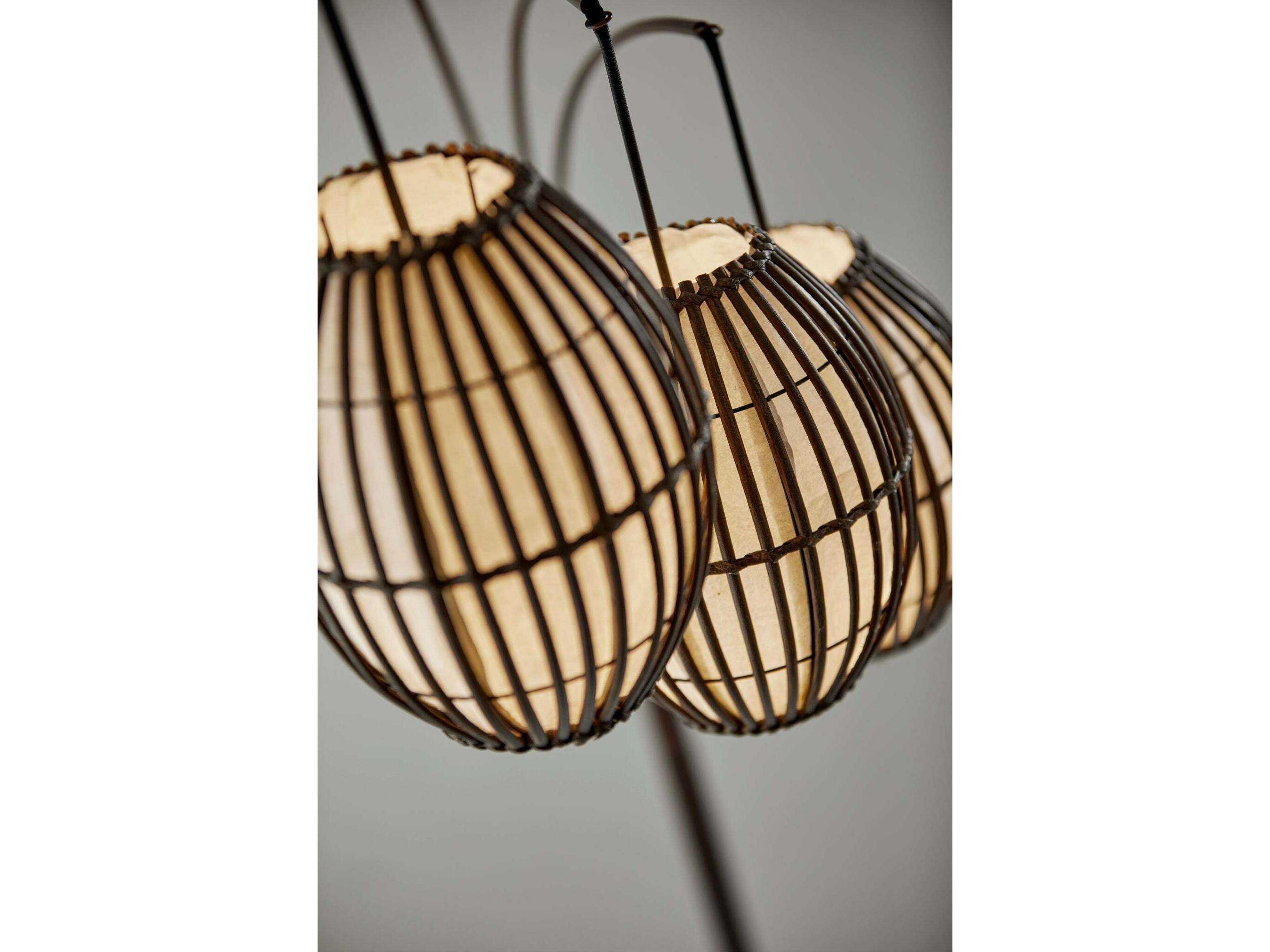 Adesso Maui Antique Bronze Floor Lamp