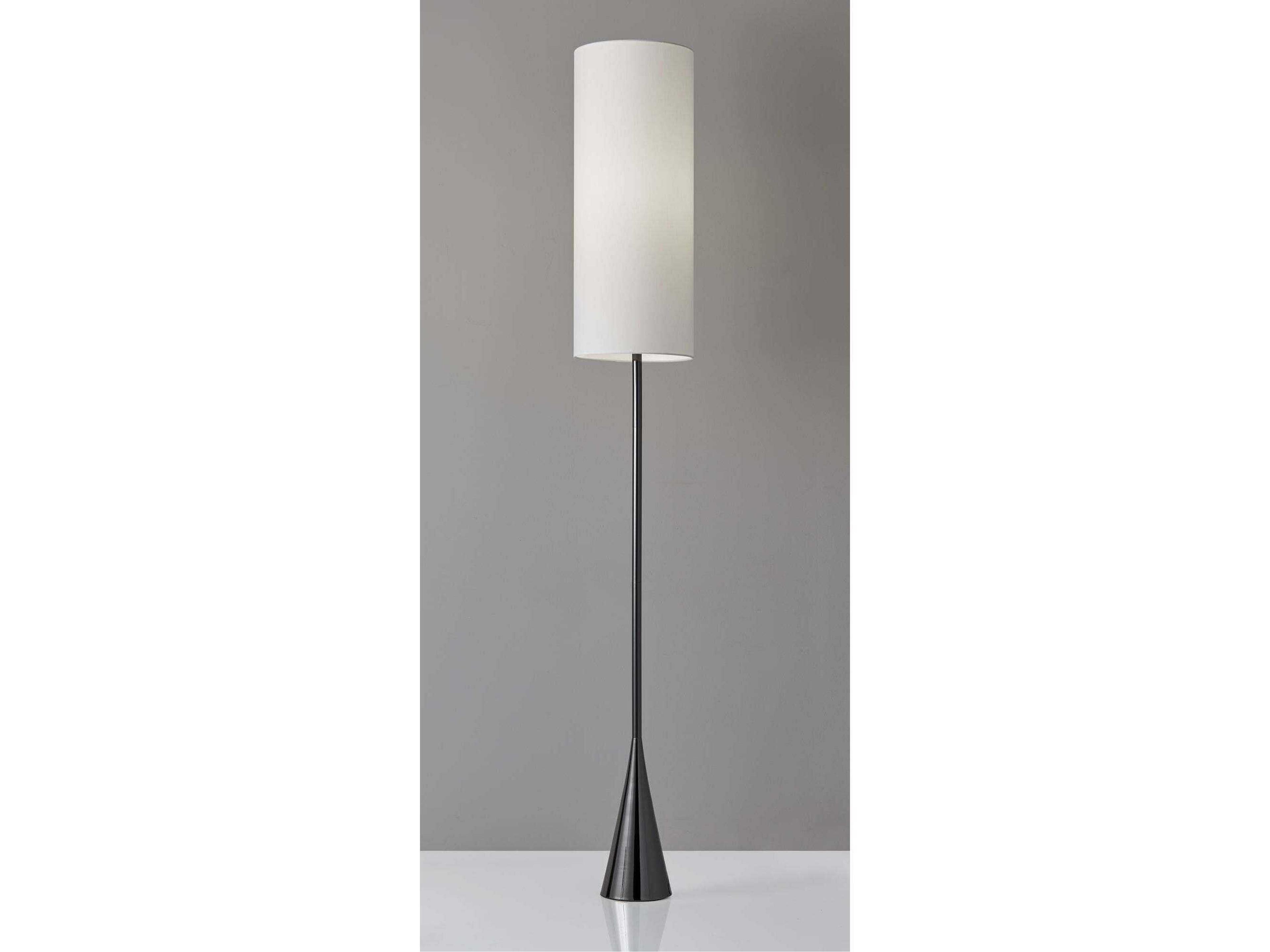 Adesso Bella Black Nickel Floor Lamp