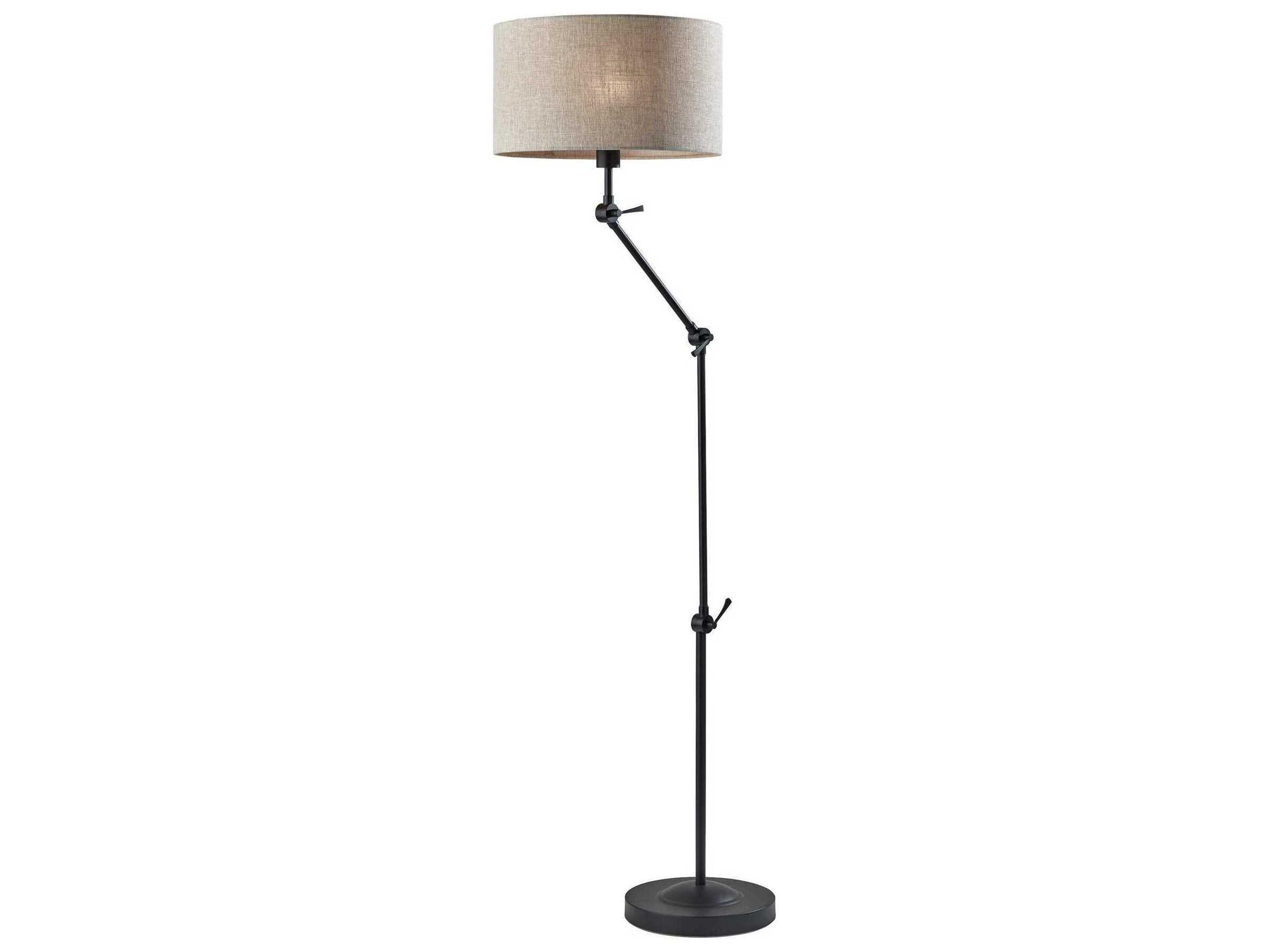 Willard Floor Lamp Dark Bronze Adjustable