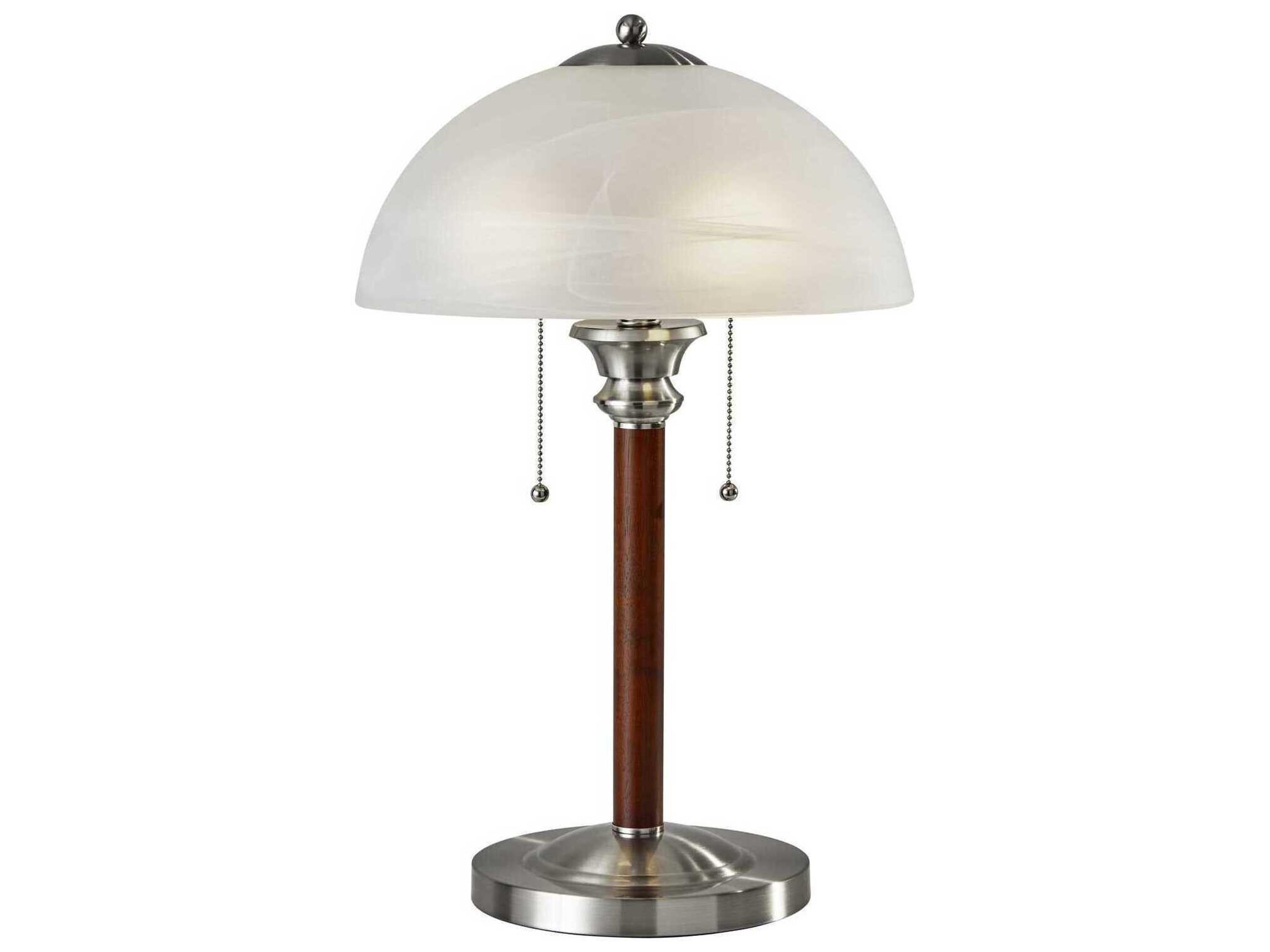 Lexington Table Lamp Walnut and Steel