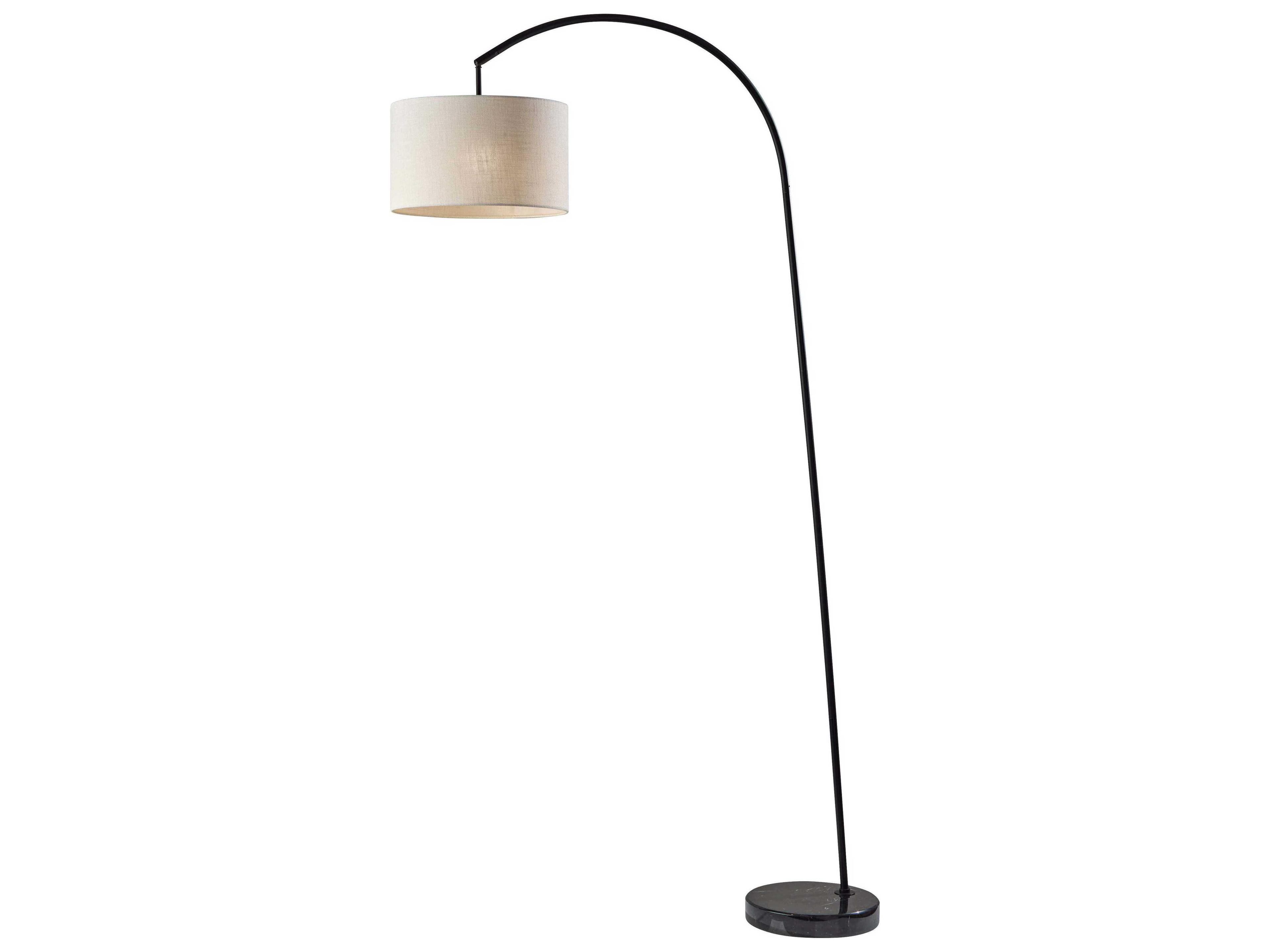 Chrystie Arc Floor Lamp with Marble Base