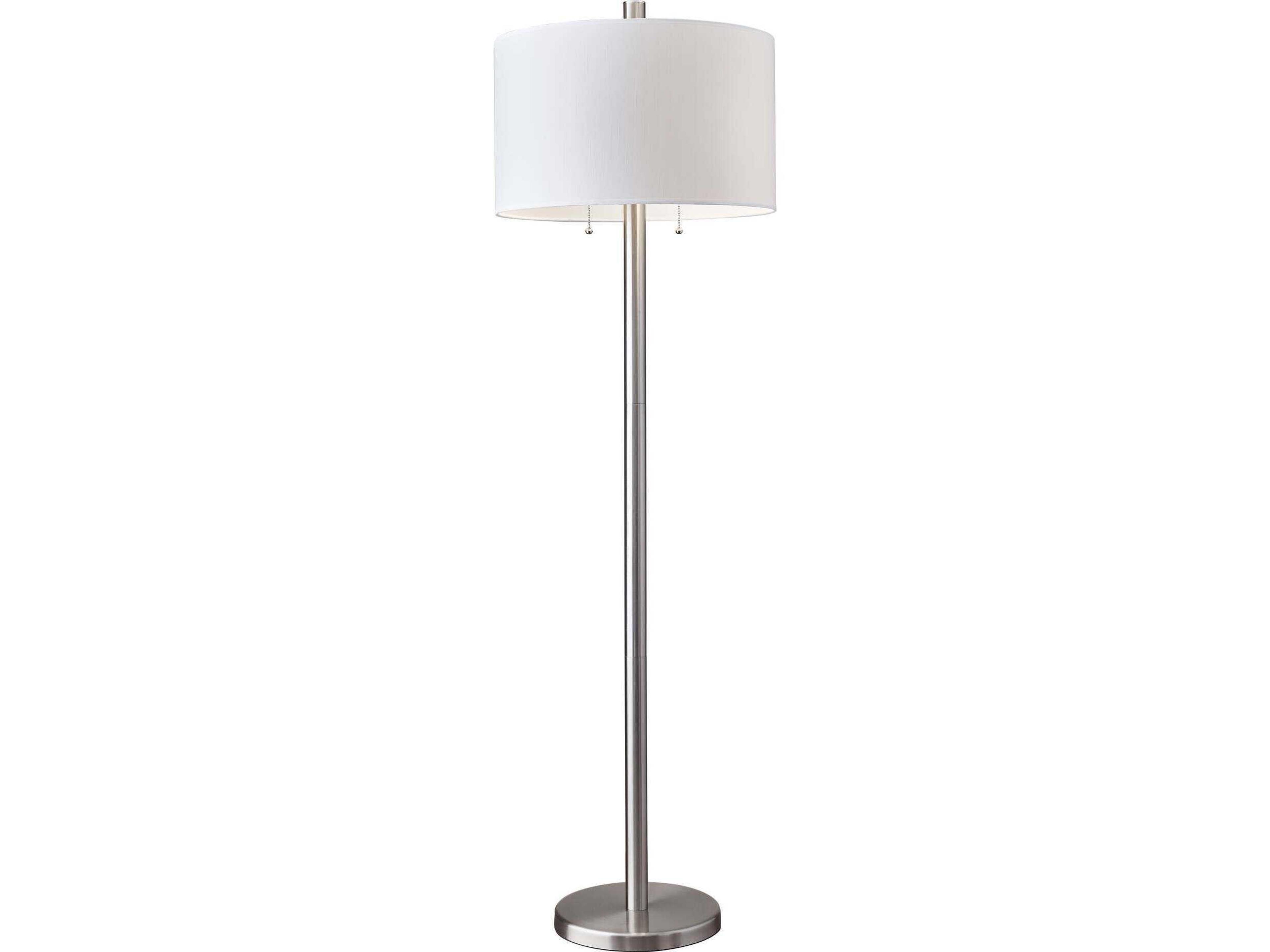 Boulevard Floor Lamp in Brushed Steel