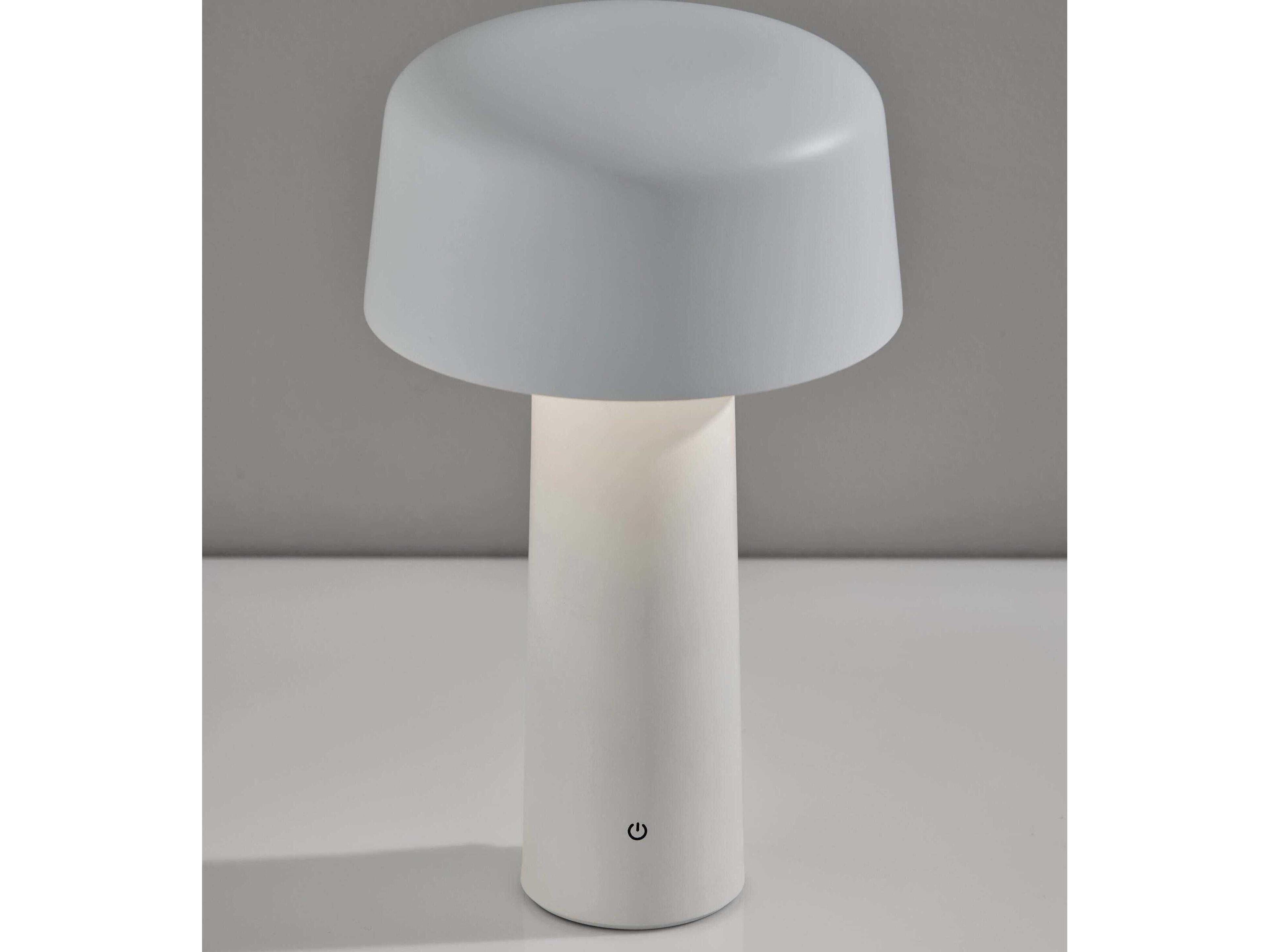 Adesso Lenny White Table Lamp