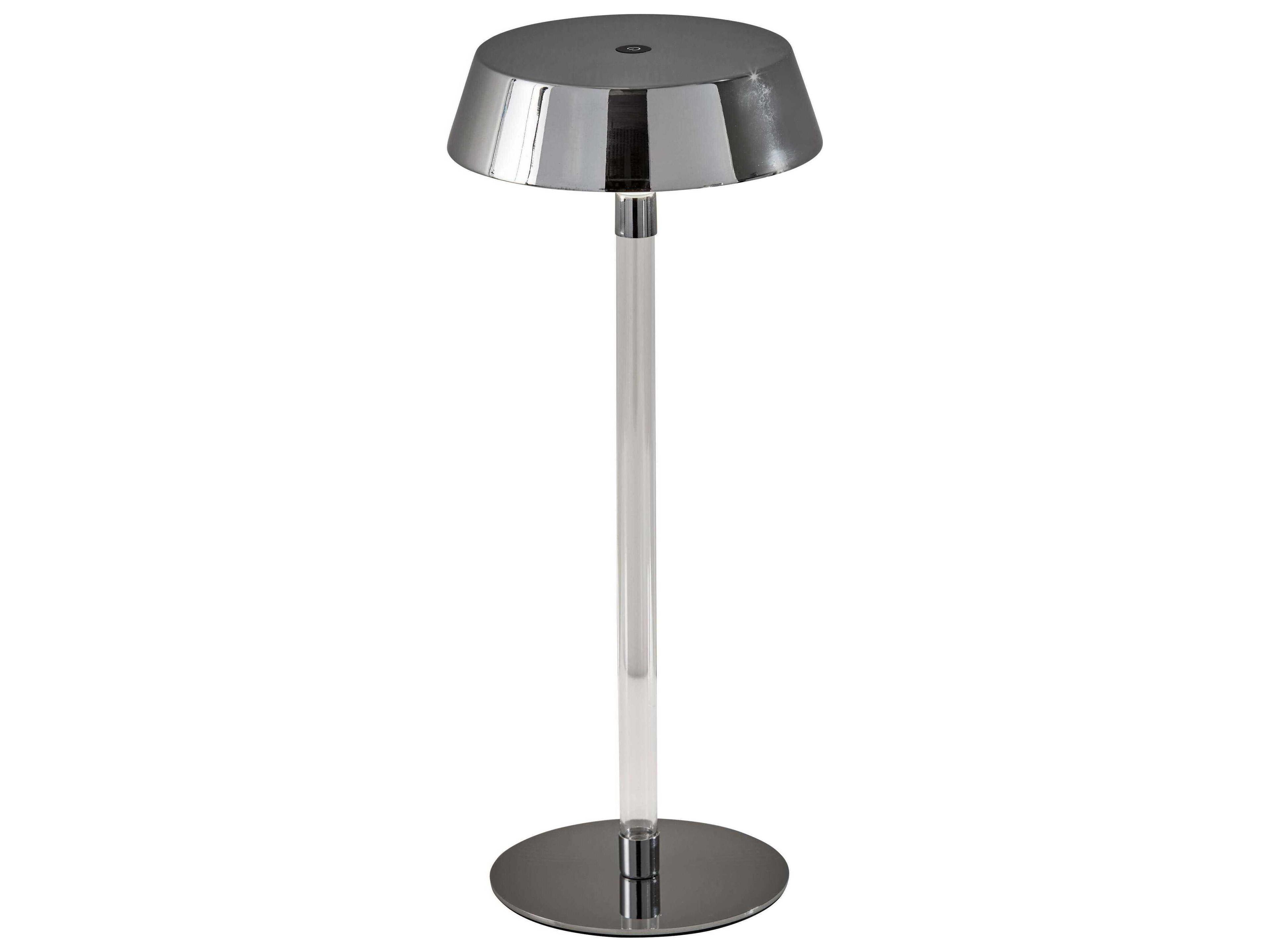 Orla LED Cordless Table Lamp Shiny Chrome