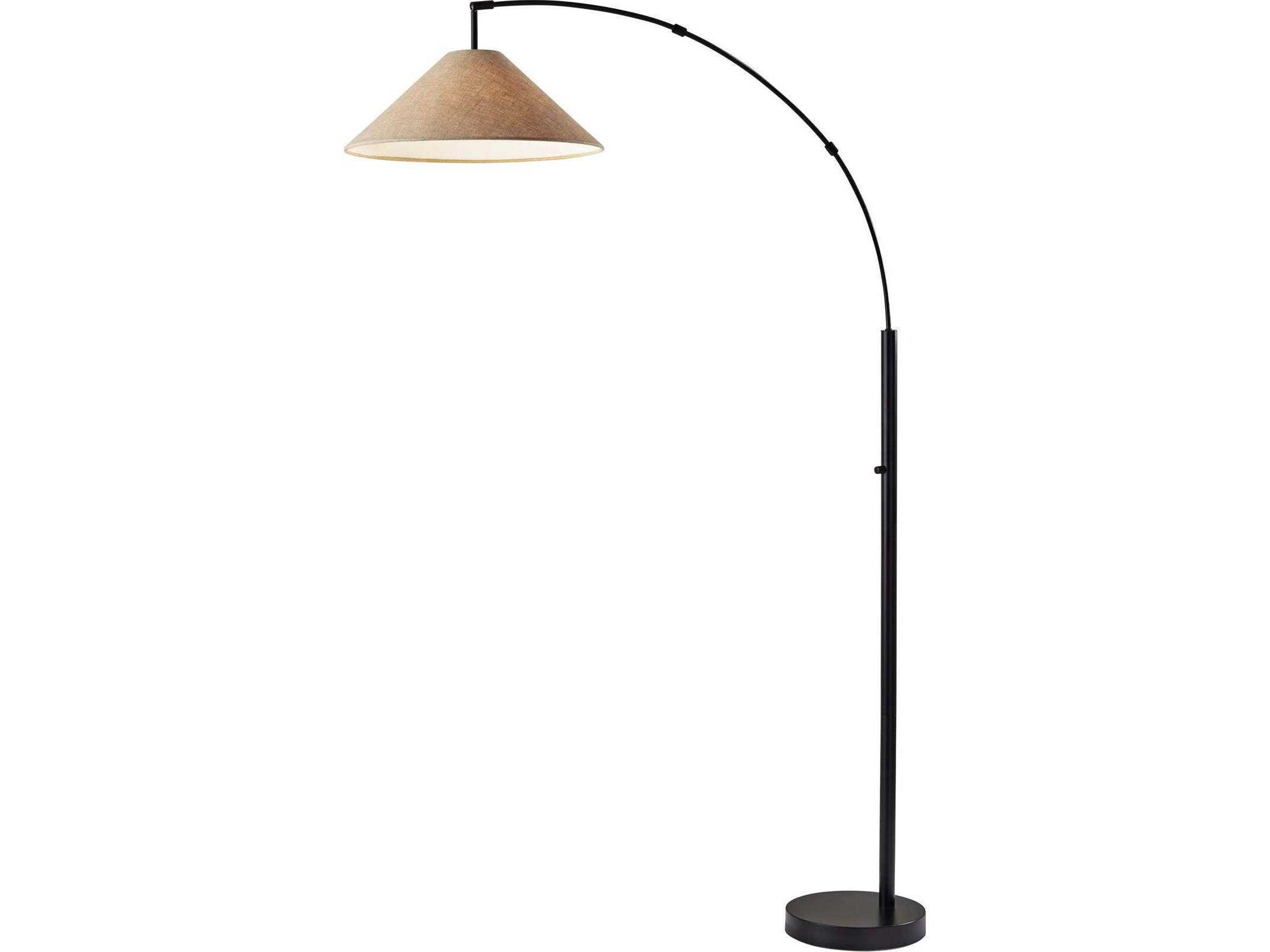 Braxton Arc Floor Lamp Dark Bronze Adjustable Head