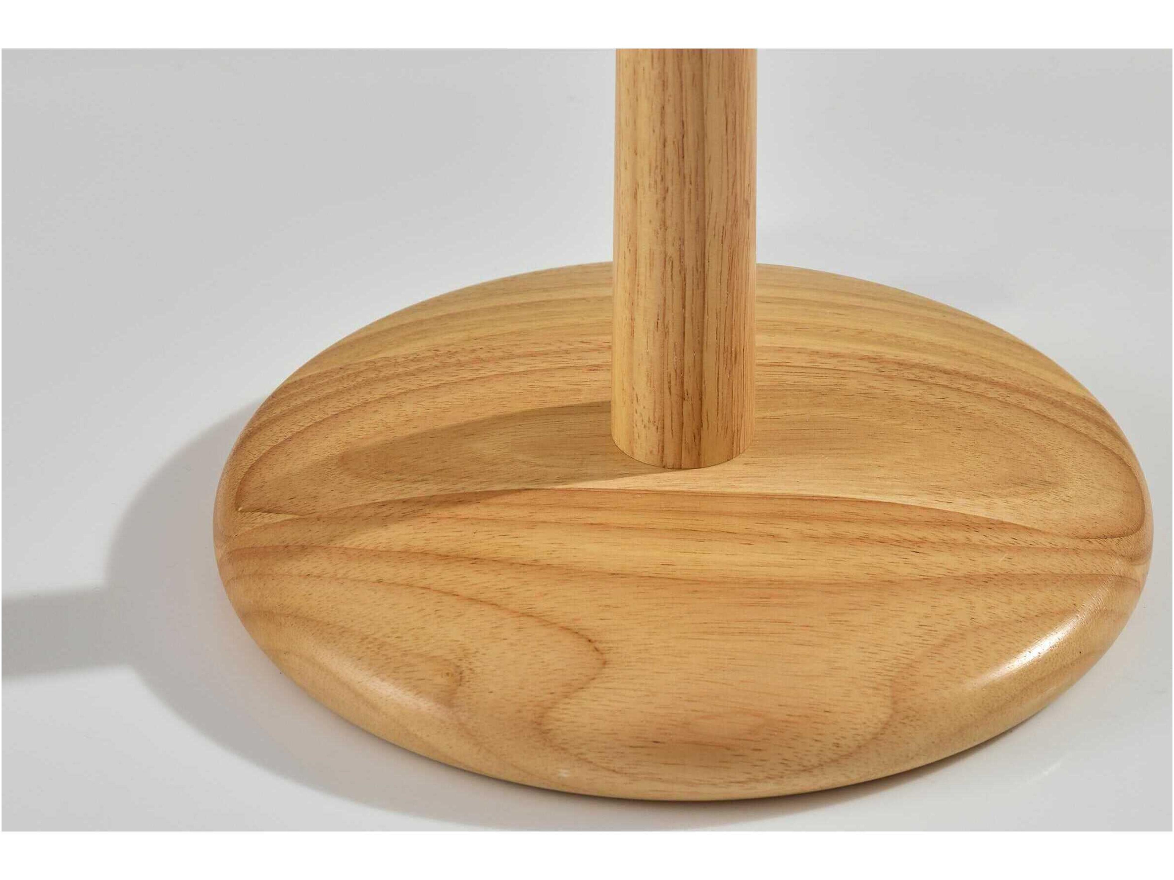 Adesso Scallop Natural Textured White Scalloped Fabric Brown Floor Lamp