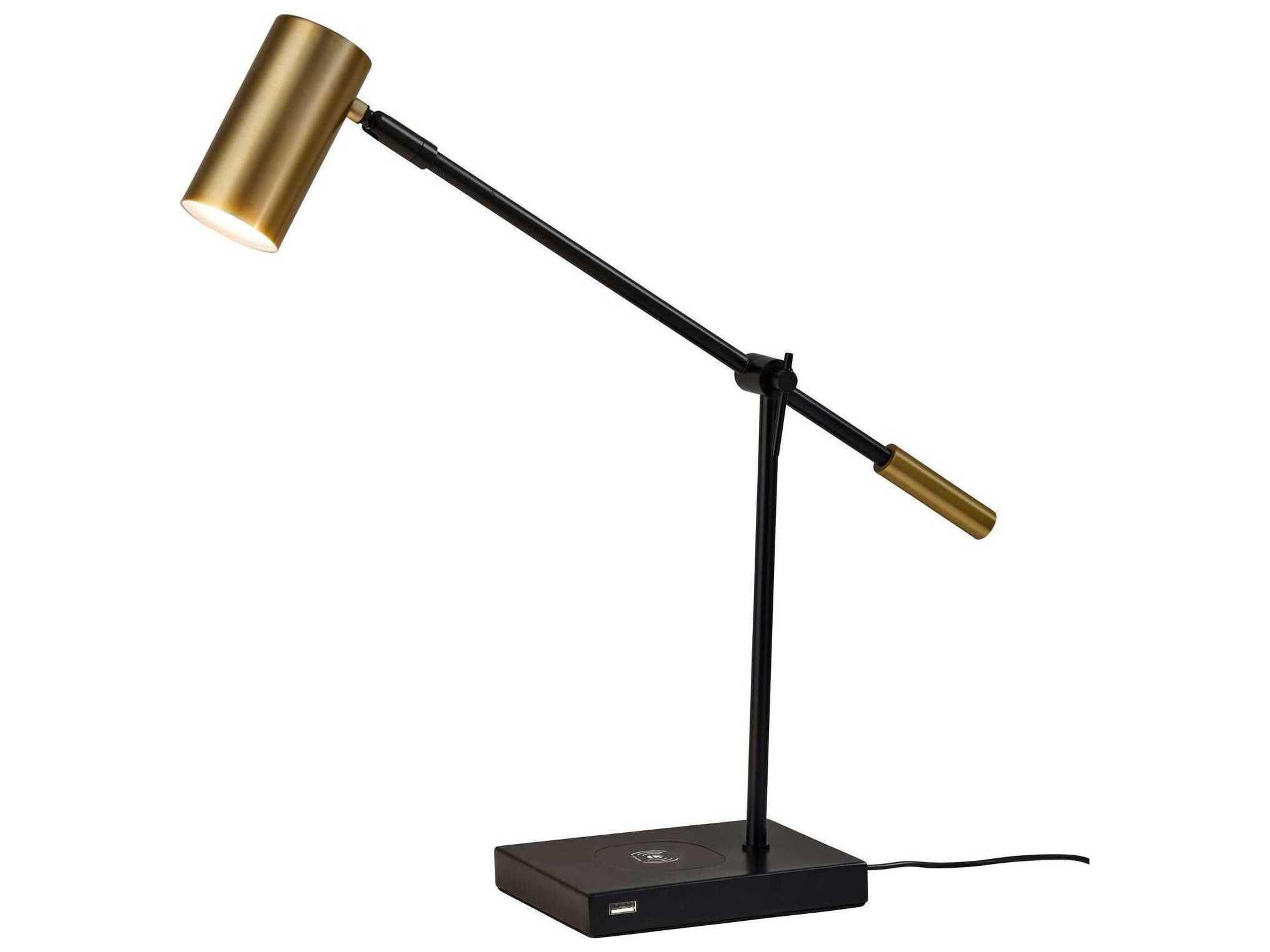 Collette Charging Desk Lamp Mid-Century Modern Adjustable