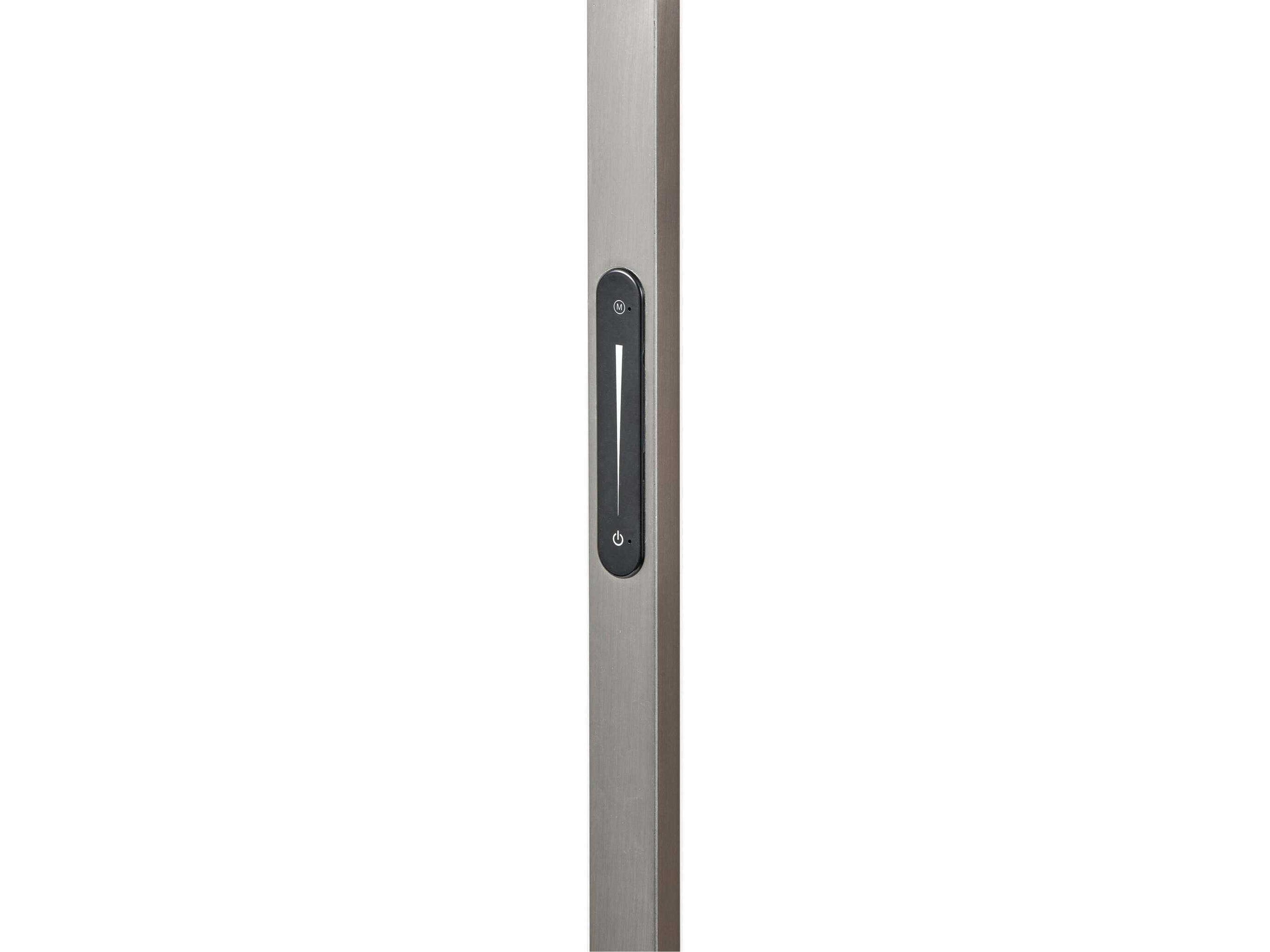 Adesso Sonic Brushed Steel Floor Lamp