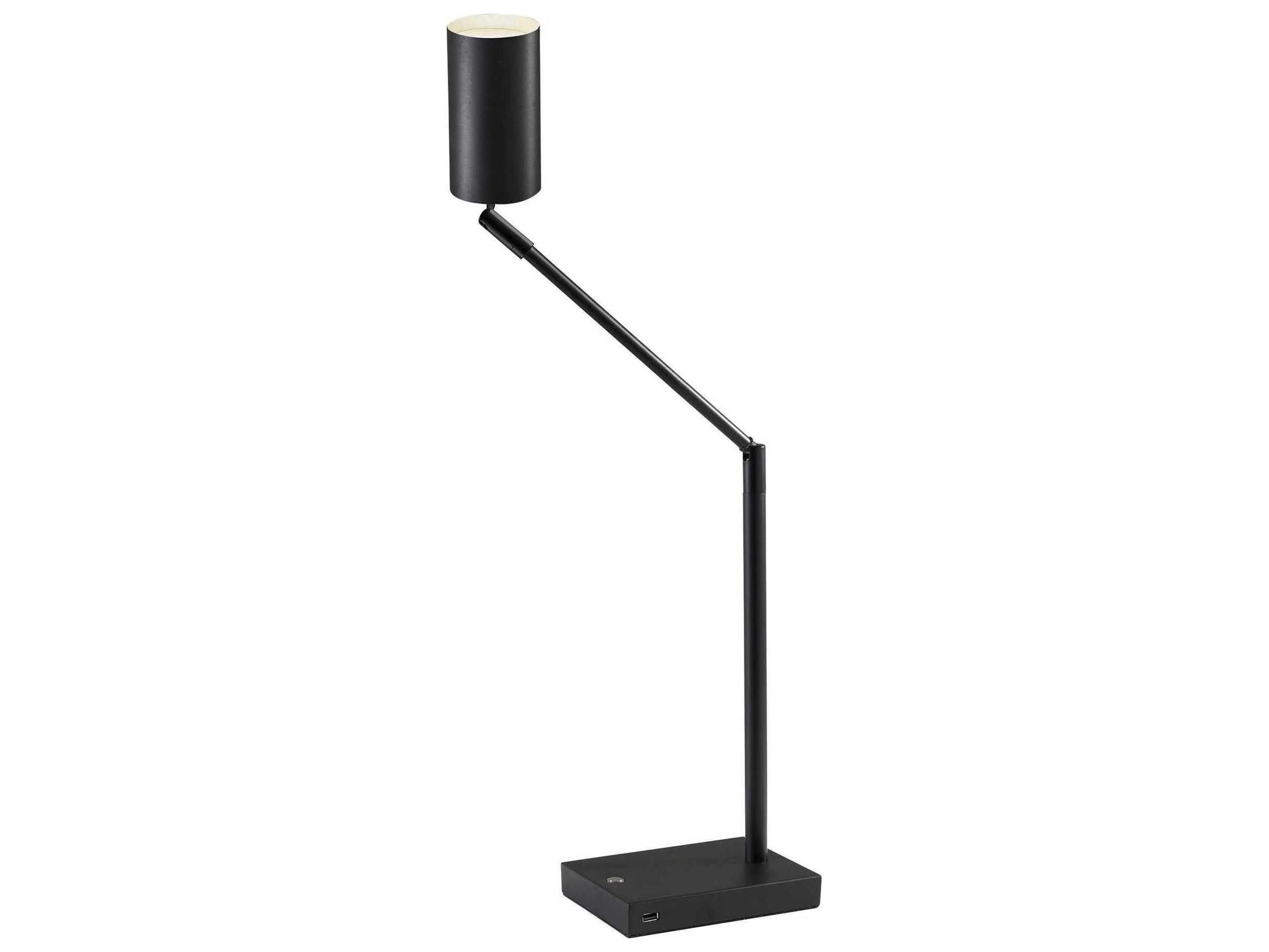Adesso Colby Black Painted Metal Desk Lamp