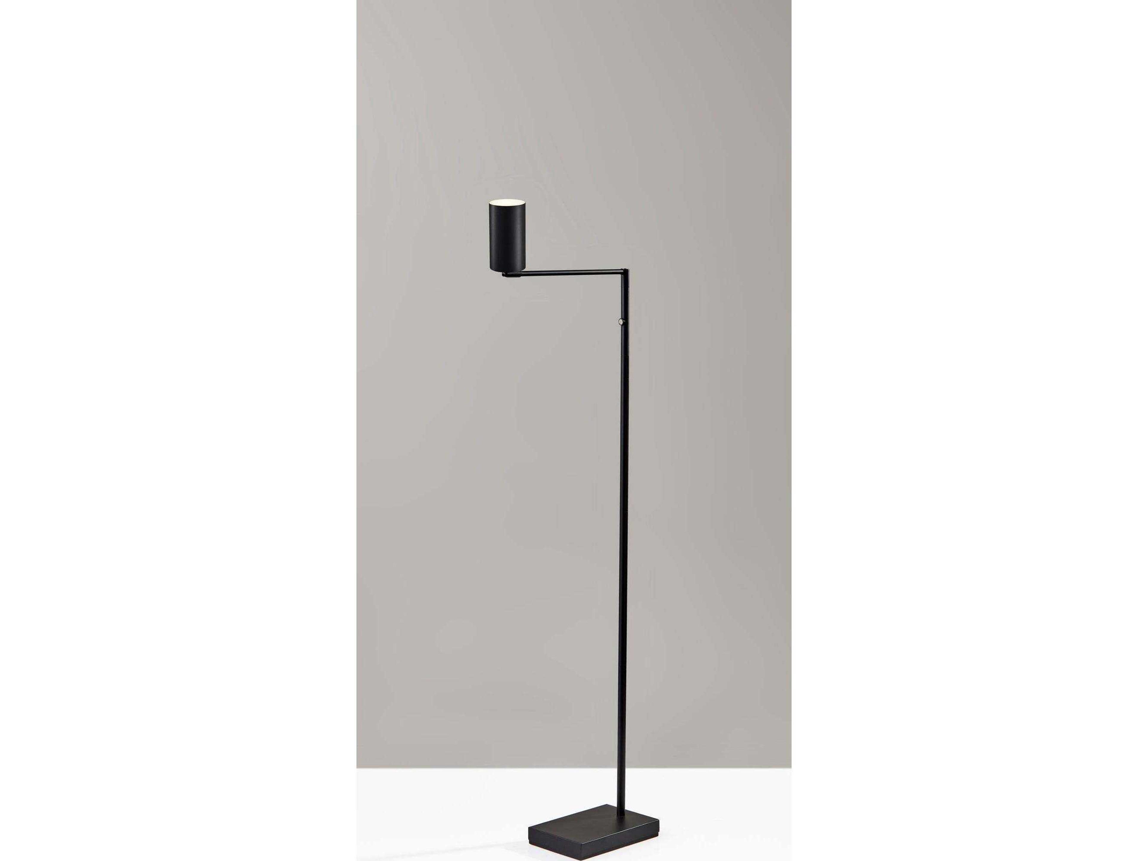 Adesso Colby Black Painted Metal Floor Lamp