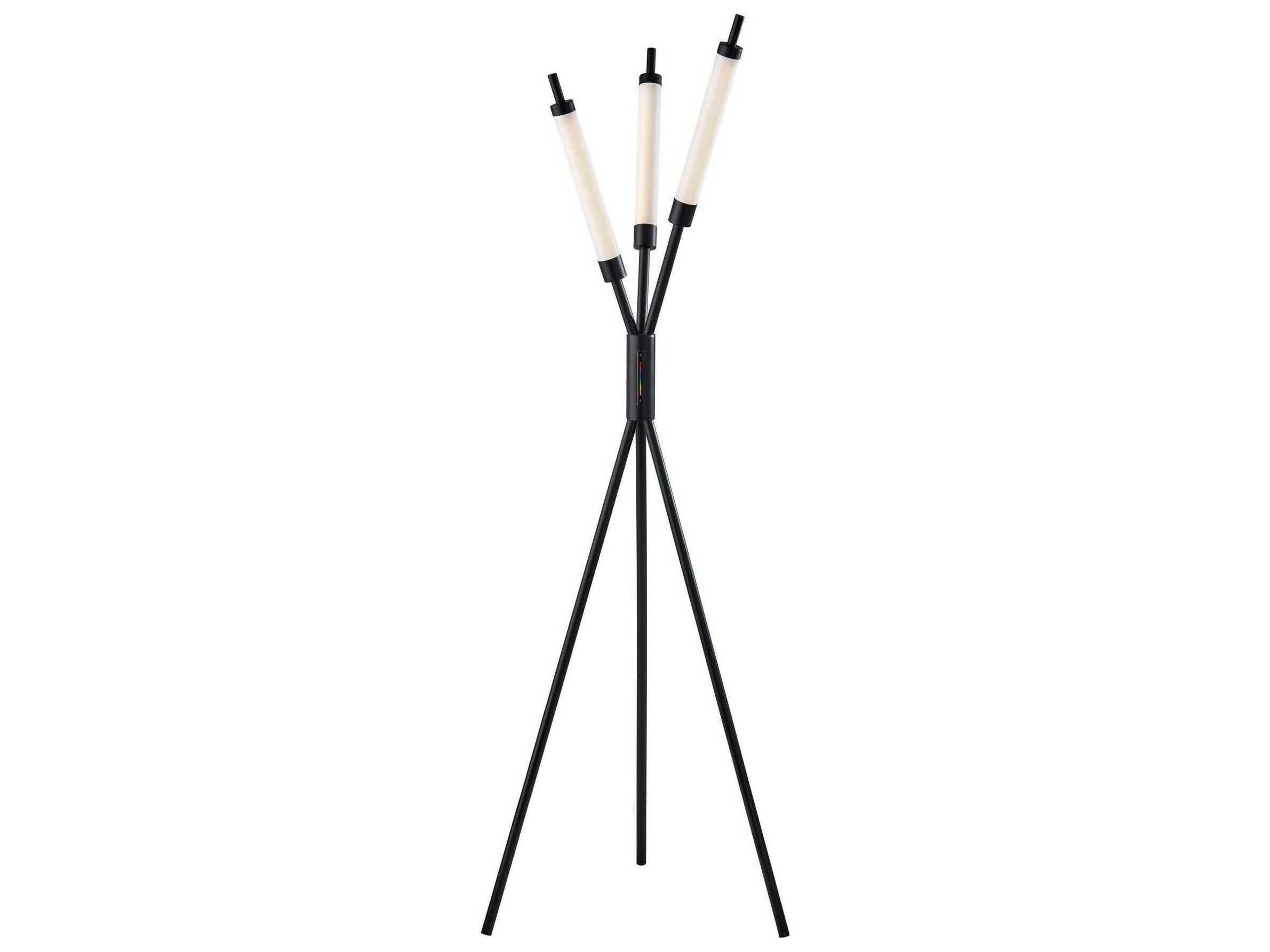Collin LED Color Changing 3 Light Floor Lamp Modern Tripod