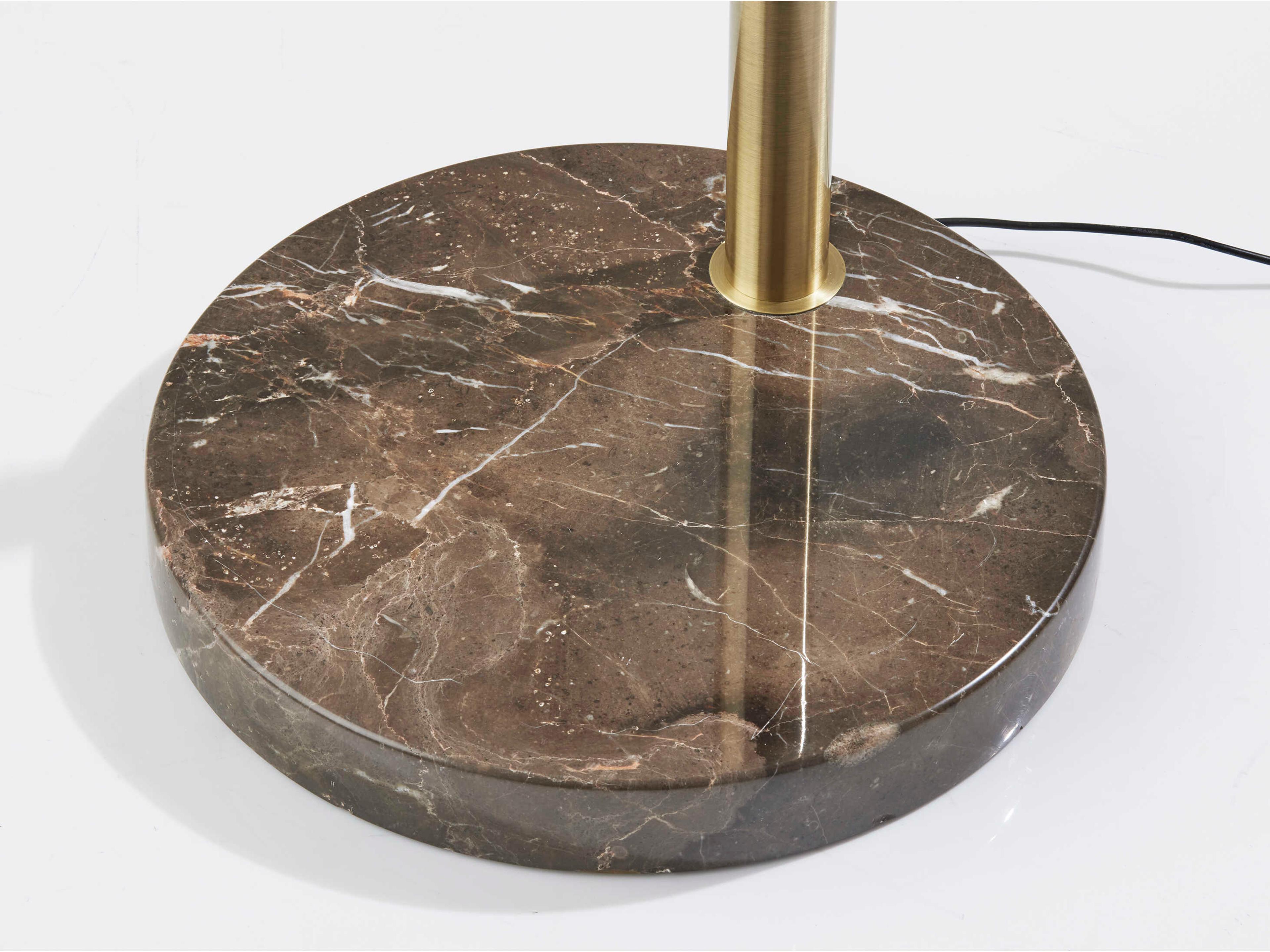 Adesso Bolton Antique Brass Floor Lamp