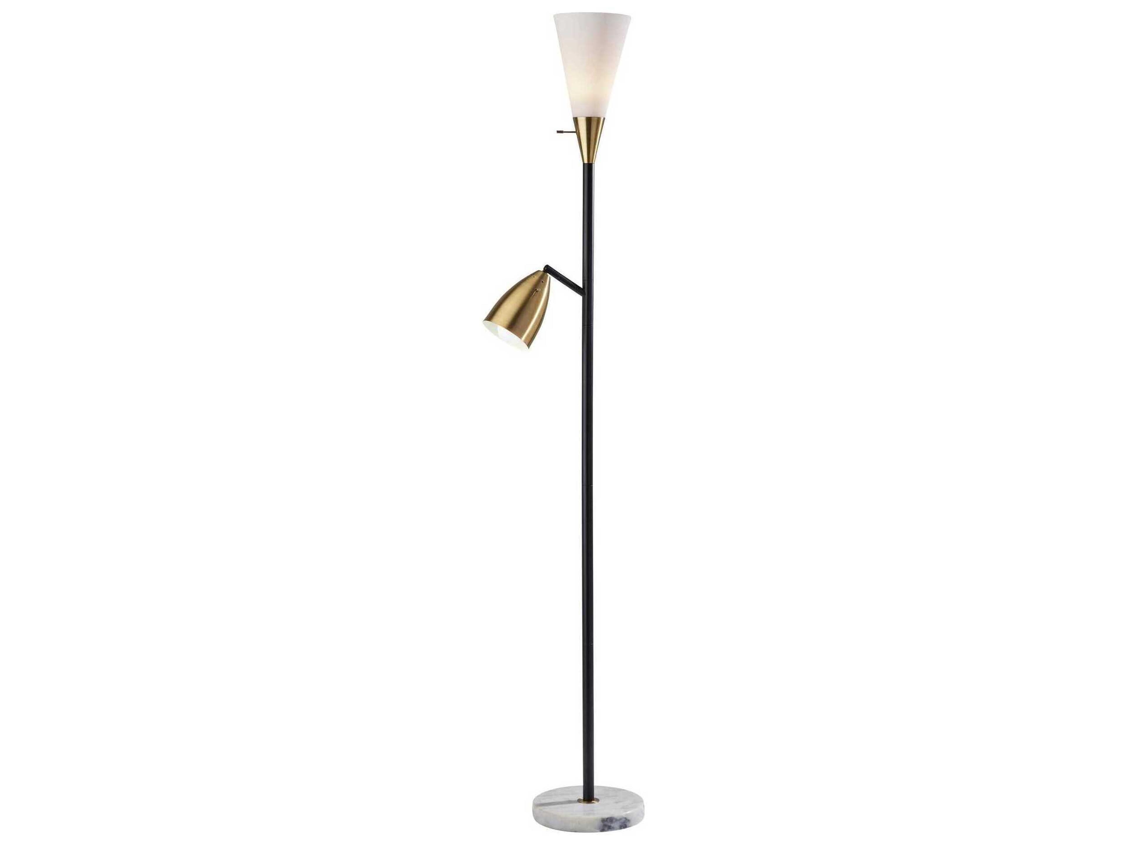 Dixon Combo Torchiere Floor Lamp Mid-Century Modern