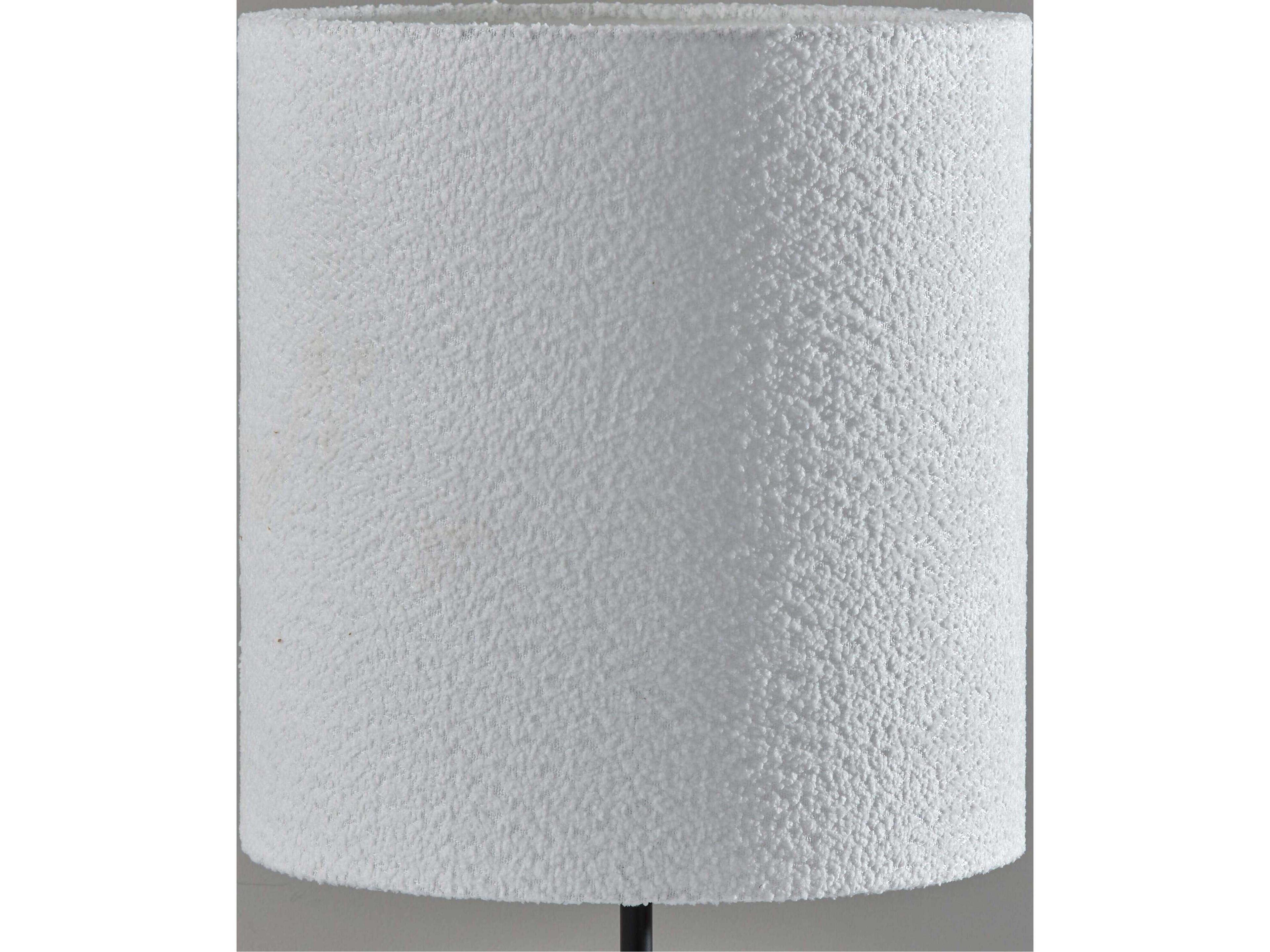 Adesso Tatum Black White Boucle Fabric Buffet Lamp