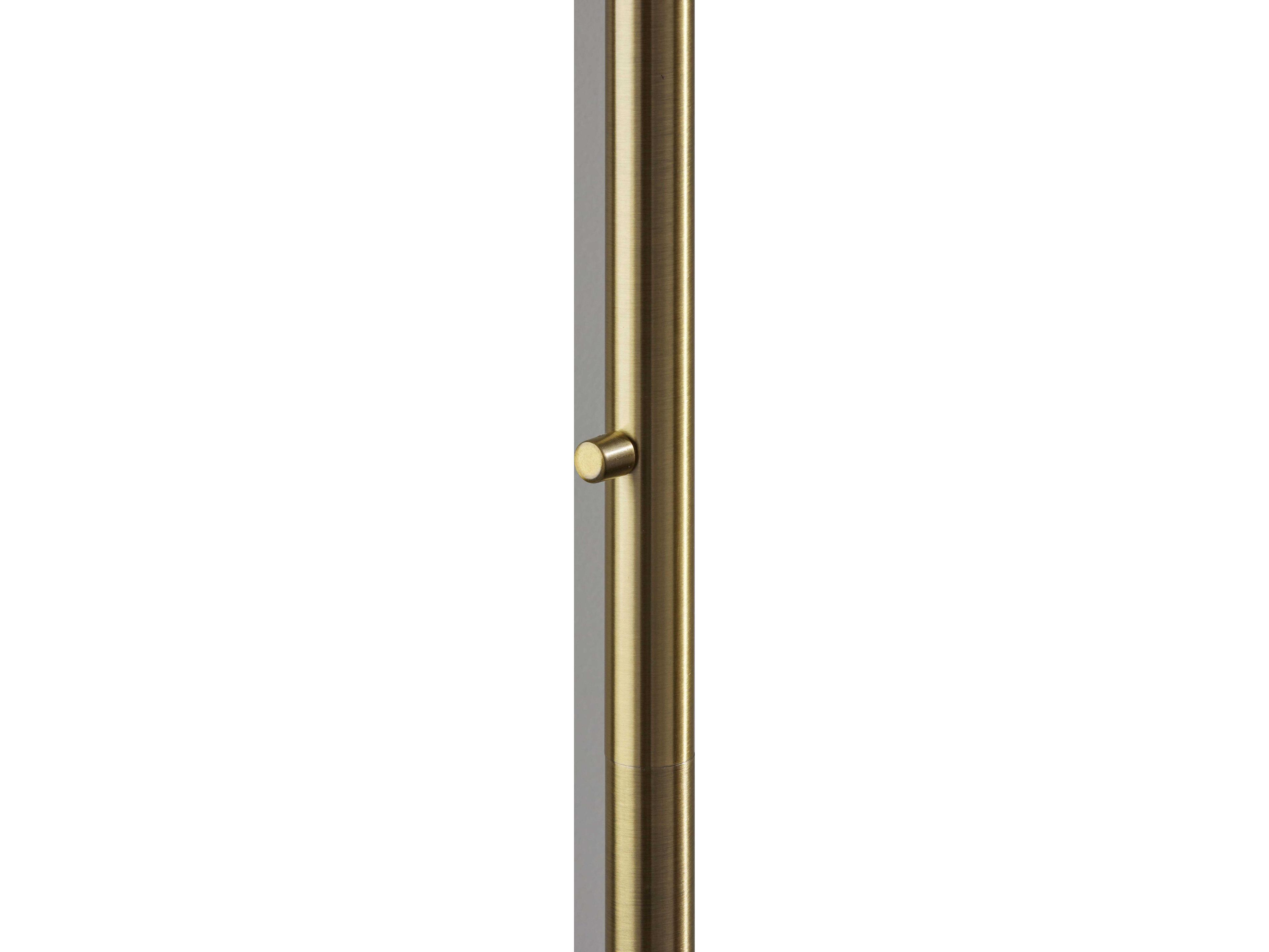 Adesso Delaney Antique Brass Floor Lamp