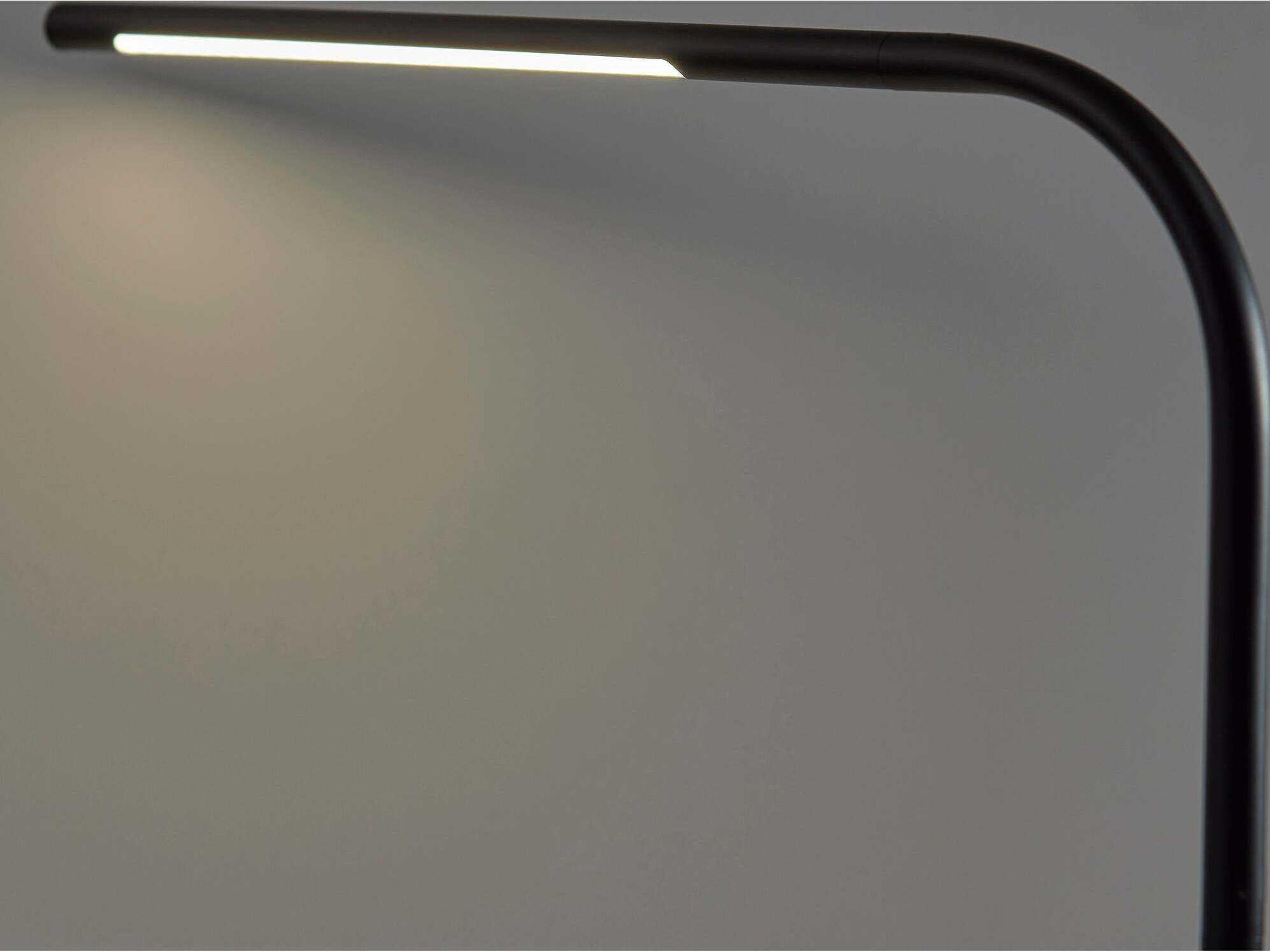 Adesso Cullen Black Metal With Frosted Diffuser Desk Lamp