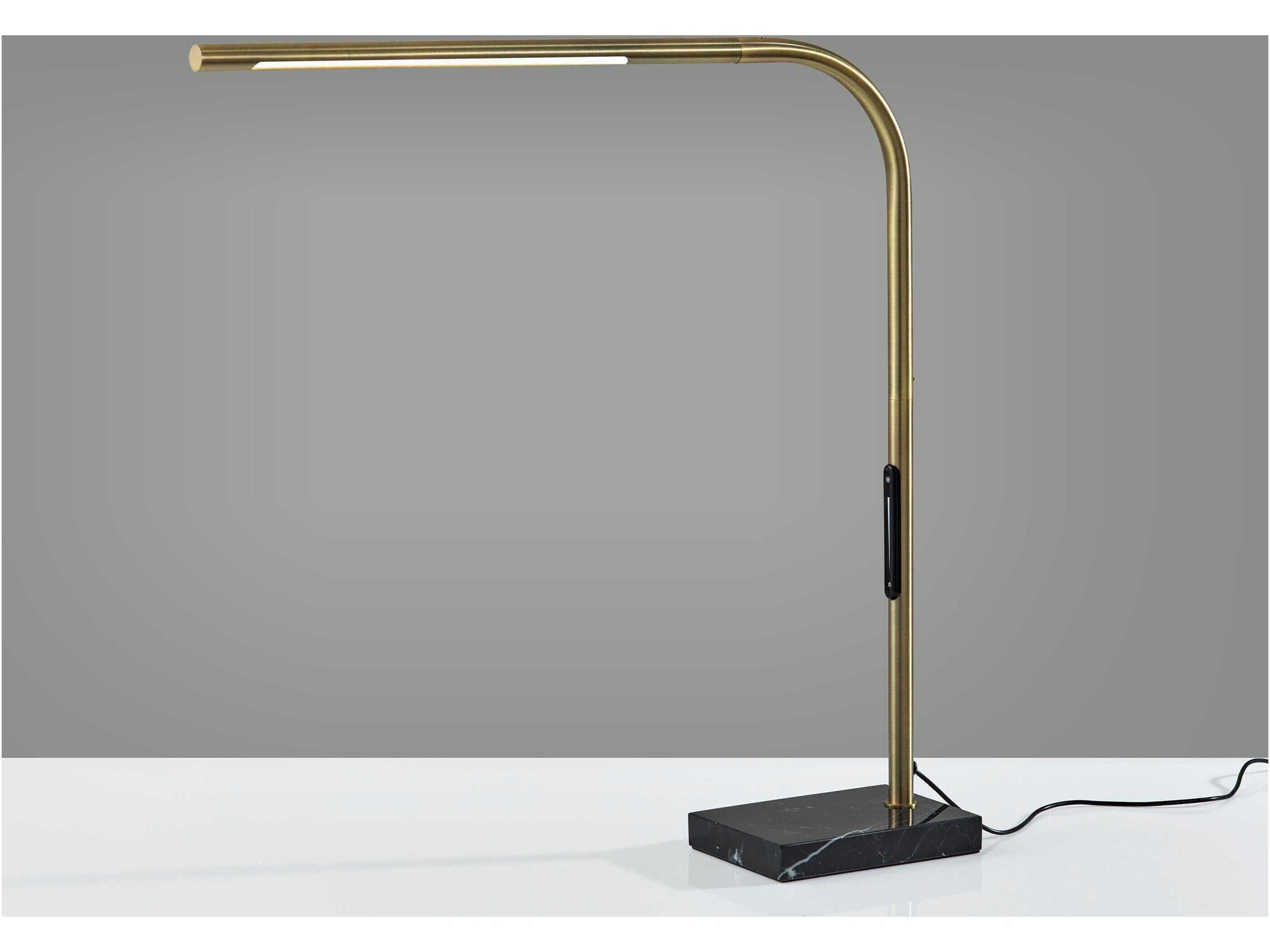 Adesso Cullen Antique Brass Desk Lamp