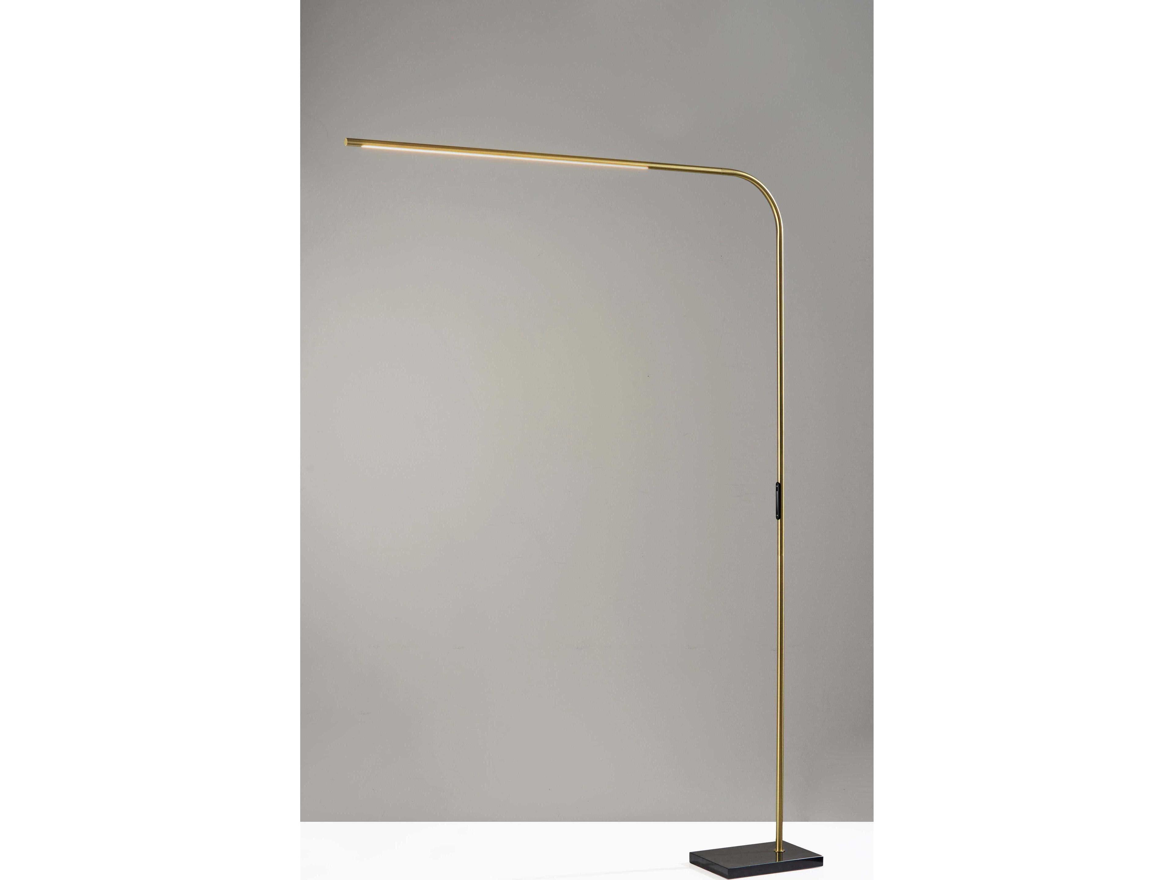 Adesso Cullen Antique Brass Floor Lamp