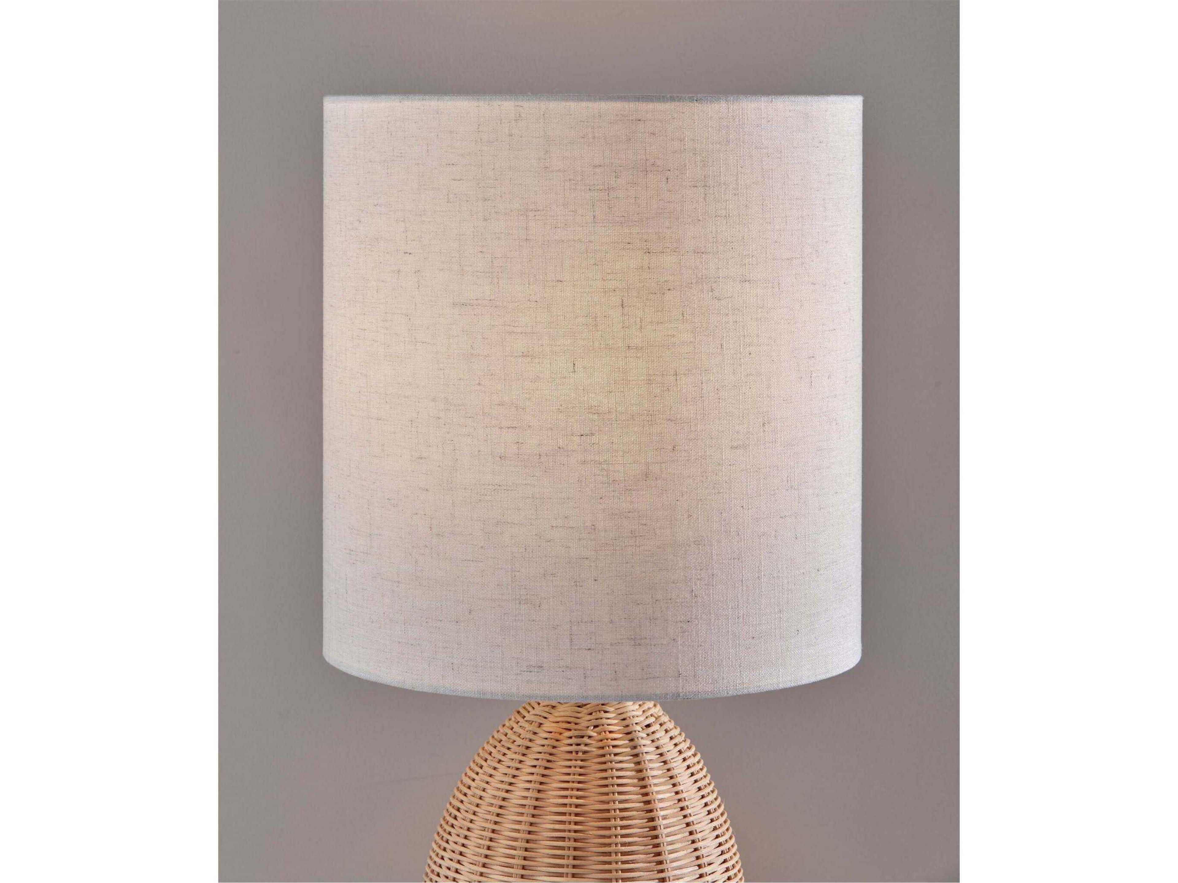 Adesso Bali Light Rattan Brown Table Lamp