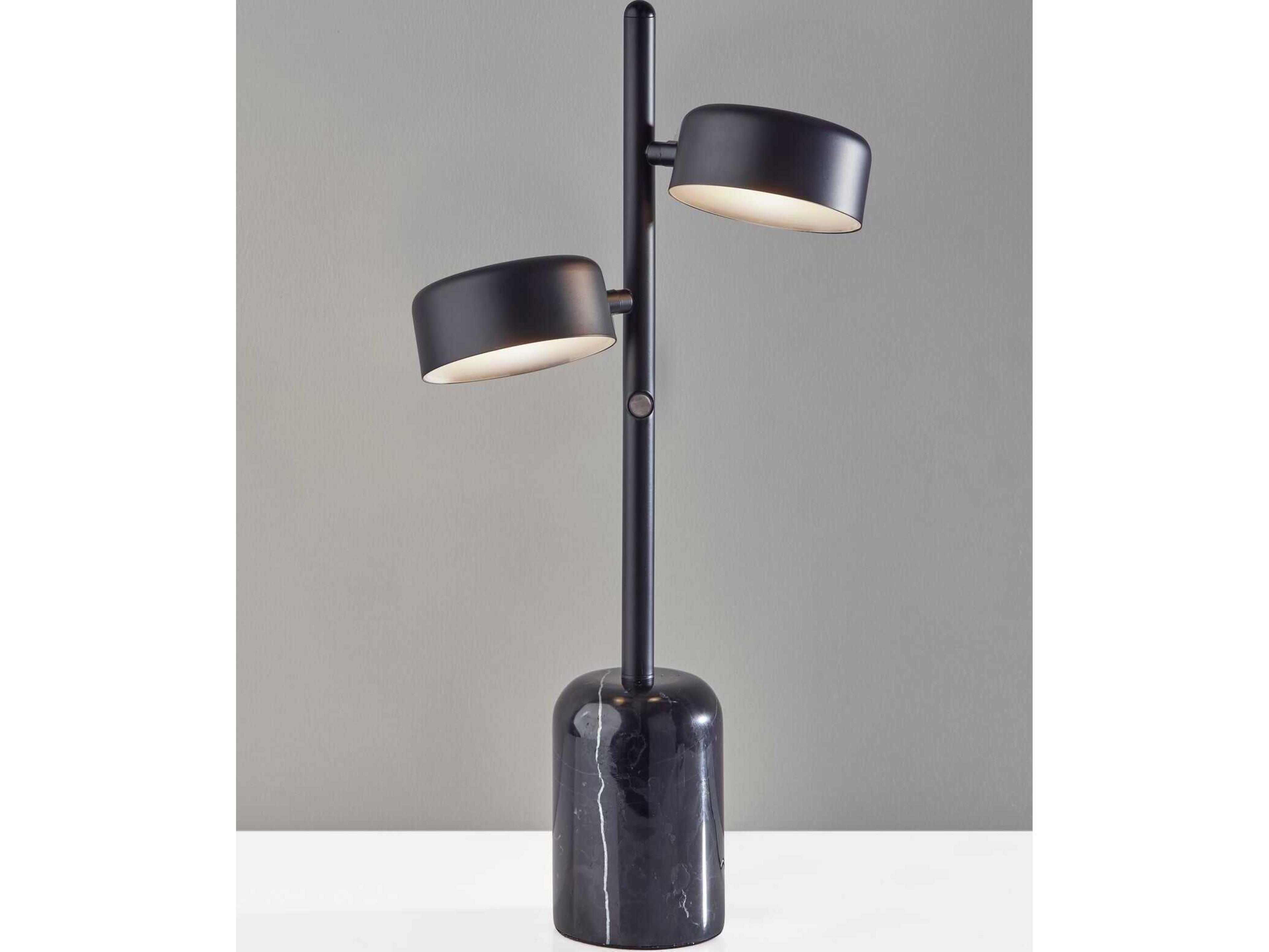 Adesso Bryant Black Metal Table Lamp